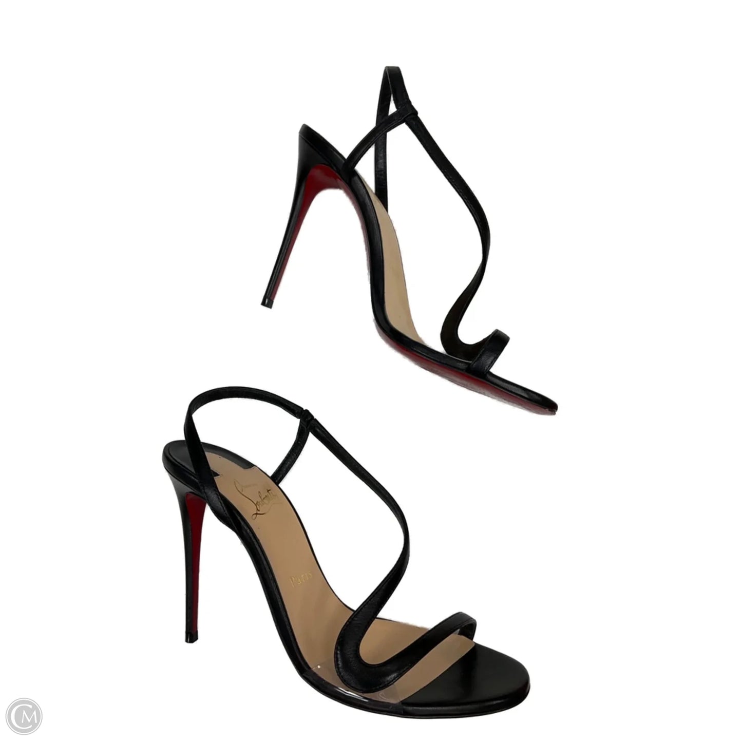 Shoes Luxury Designer By Christian Louboutin In Black, Size: 7
