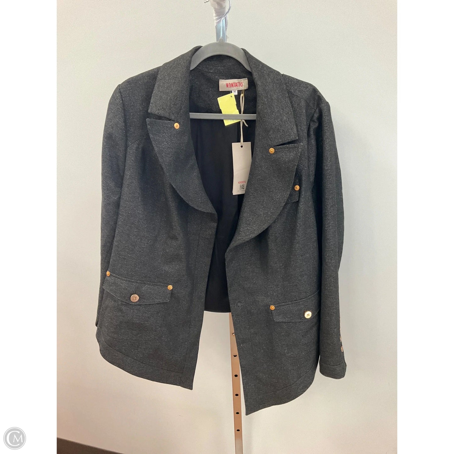 Jacket Other By Clothes Mentor In Grey & Silver, Size: M