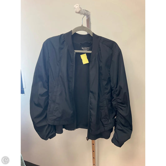 Athletic Jacket By Athleta In Black, Size: L