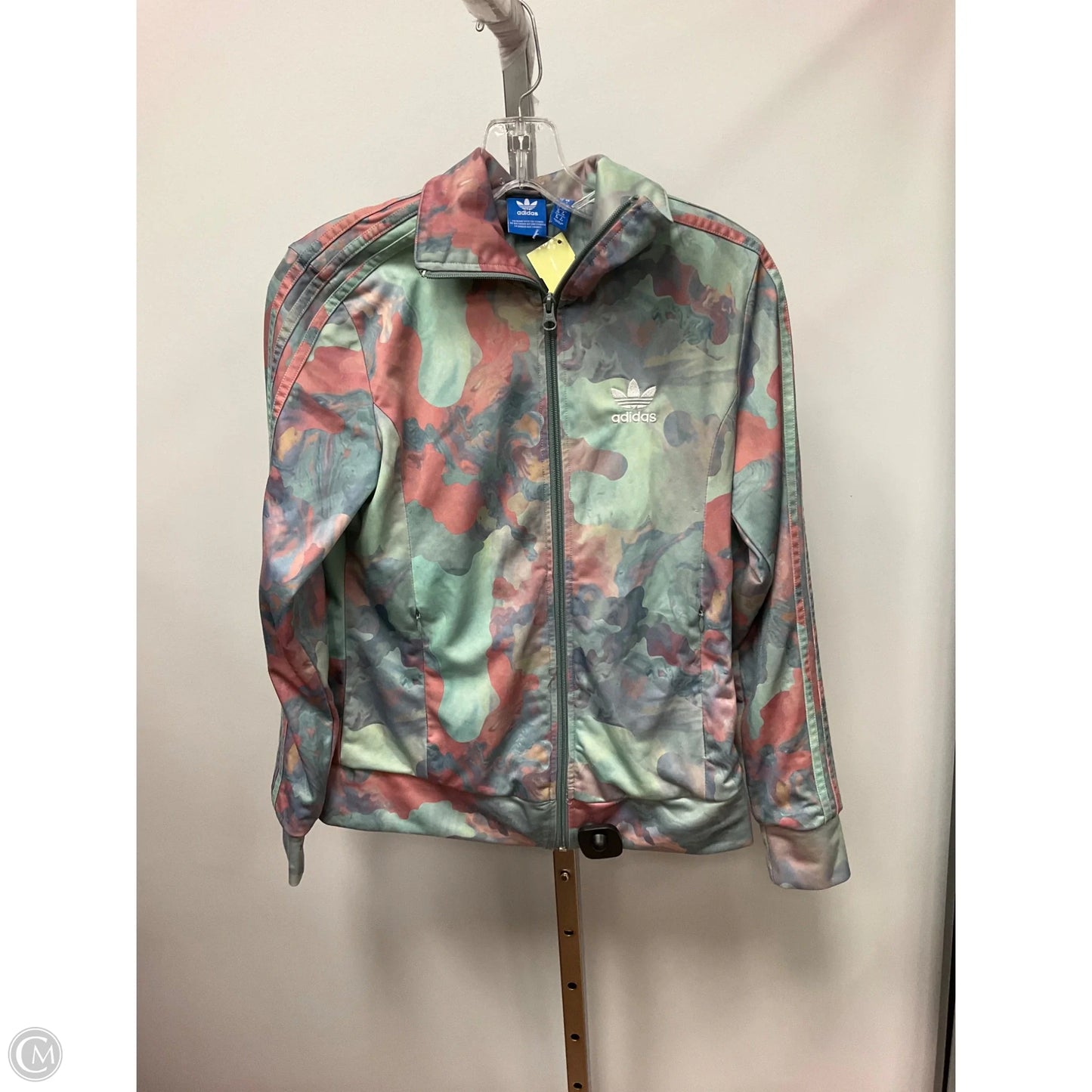 Athletic Jacket By Adidas In Multi-colored, Size: S