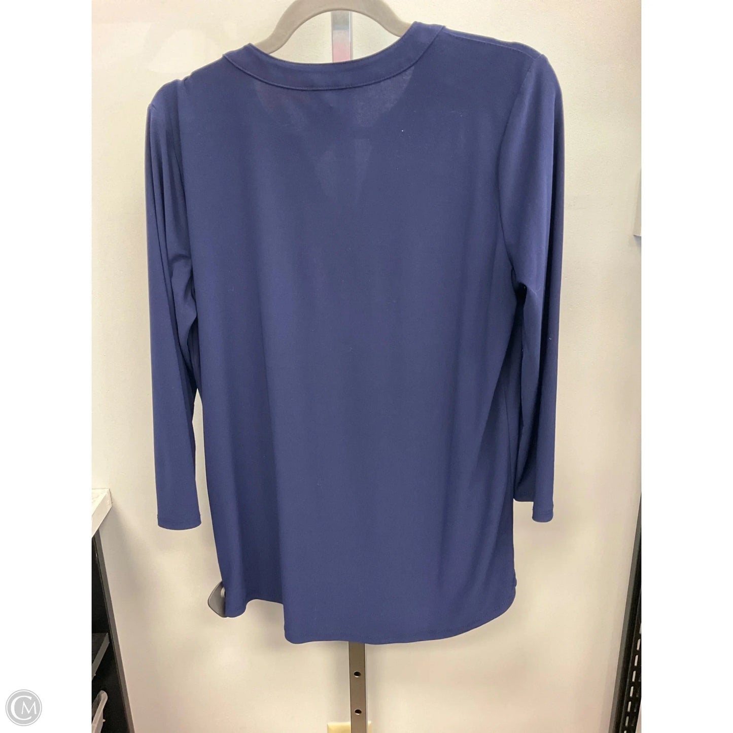 Top Long Sleeve By Jones New York In Blue, Size: M