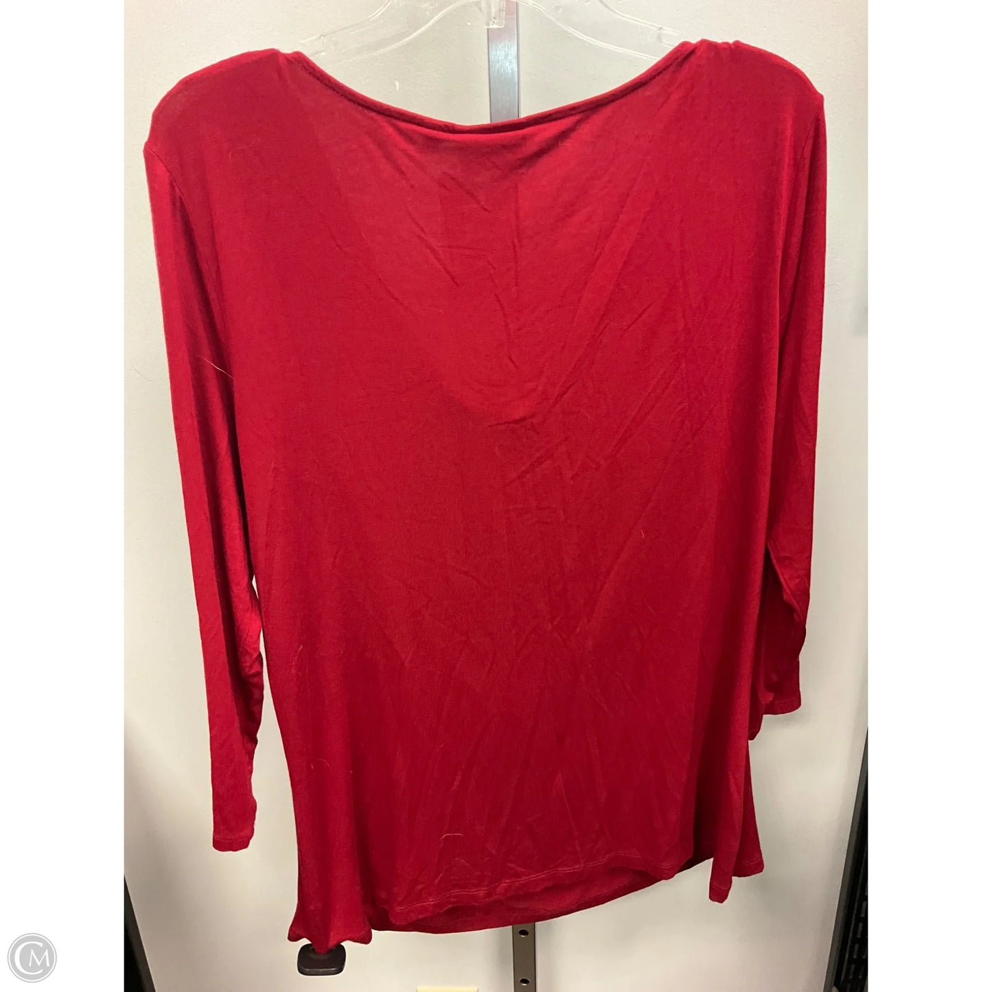 Top Long Sleeve By Anthropologie In Red, Size: Xl