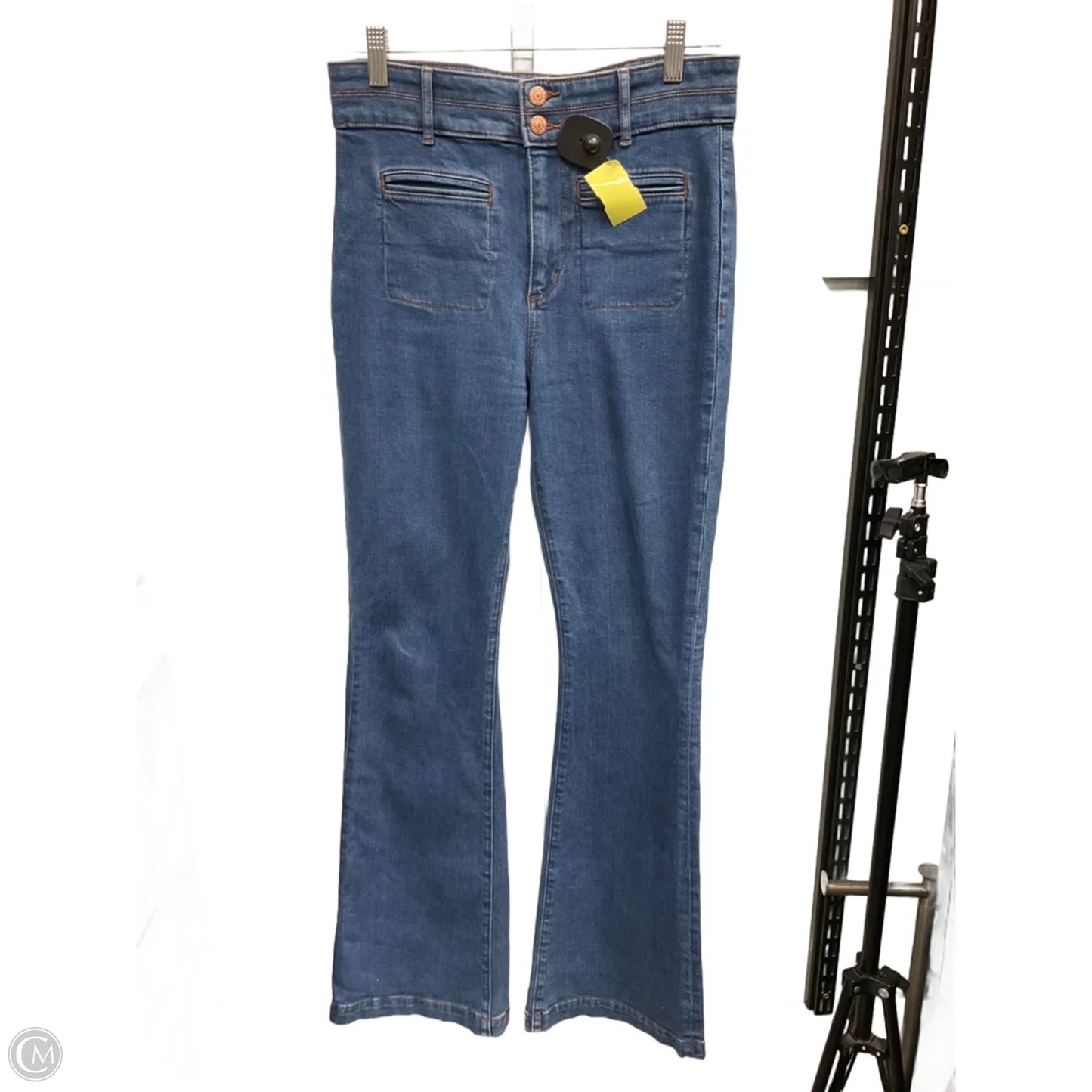 Jeans Flared By Loft In Blue, Size: 4
