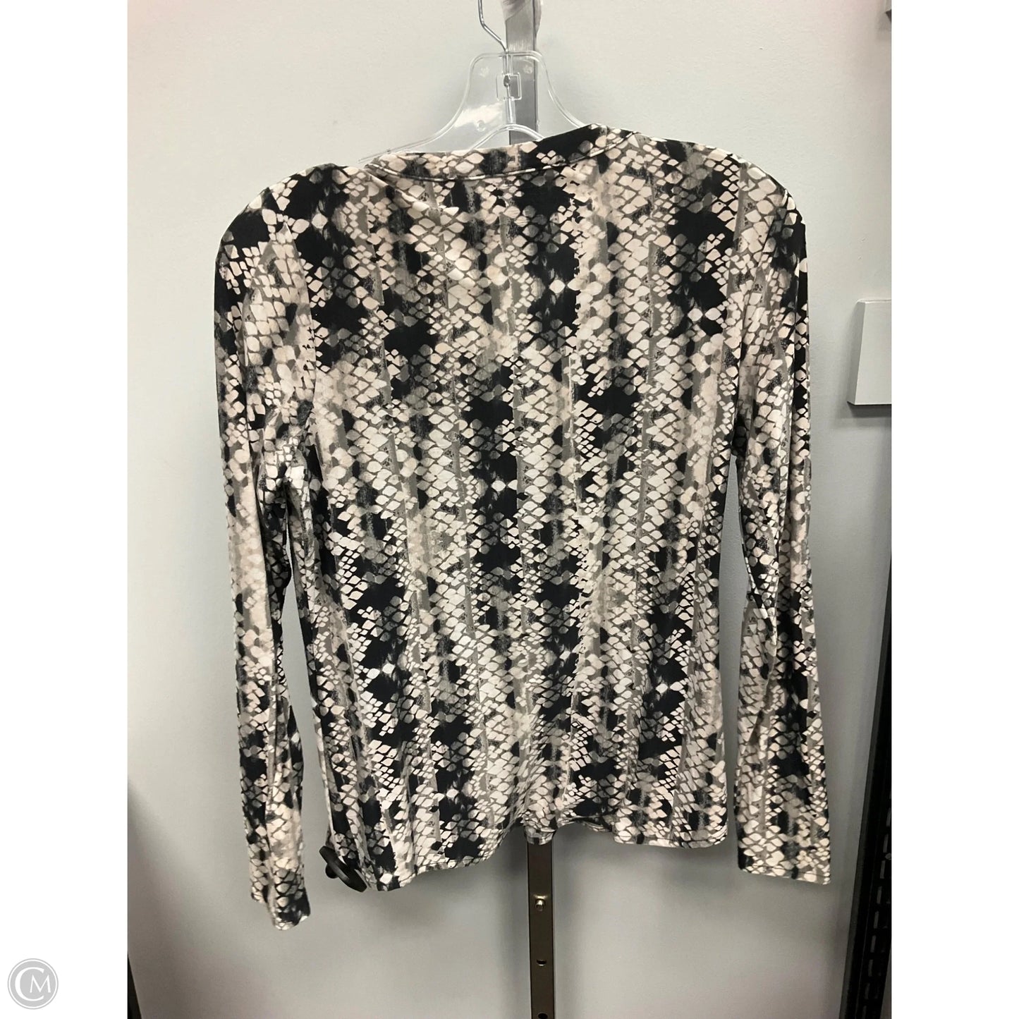 Top Long Sleeve By Inc In Snakeskin Print, Size: Mp