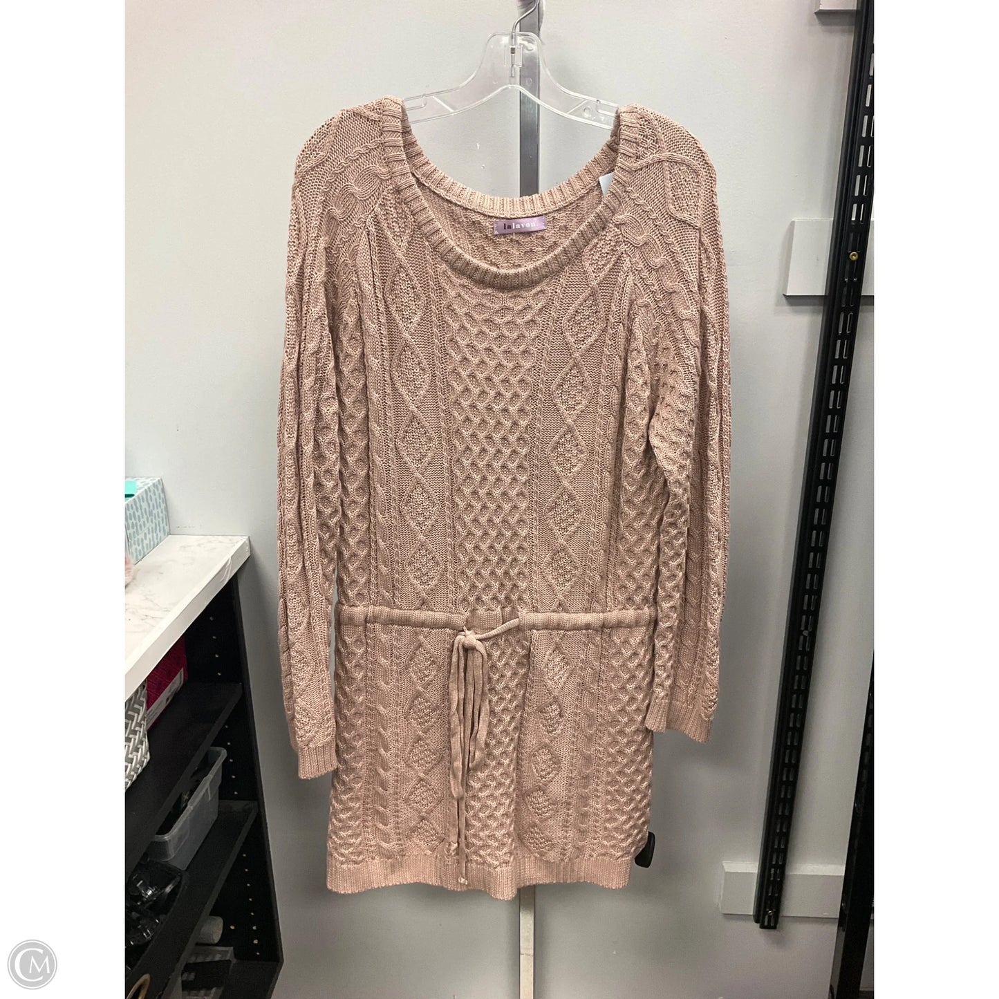 Sweater By Clothes Mentor In Tan, Size: L