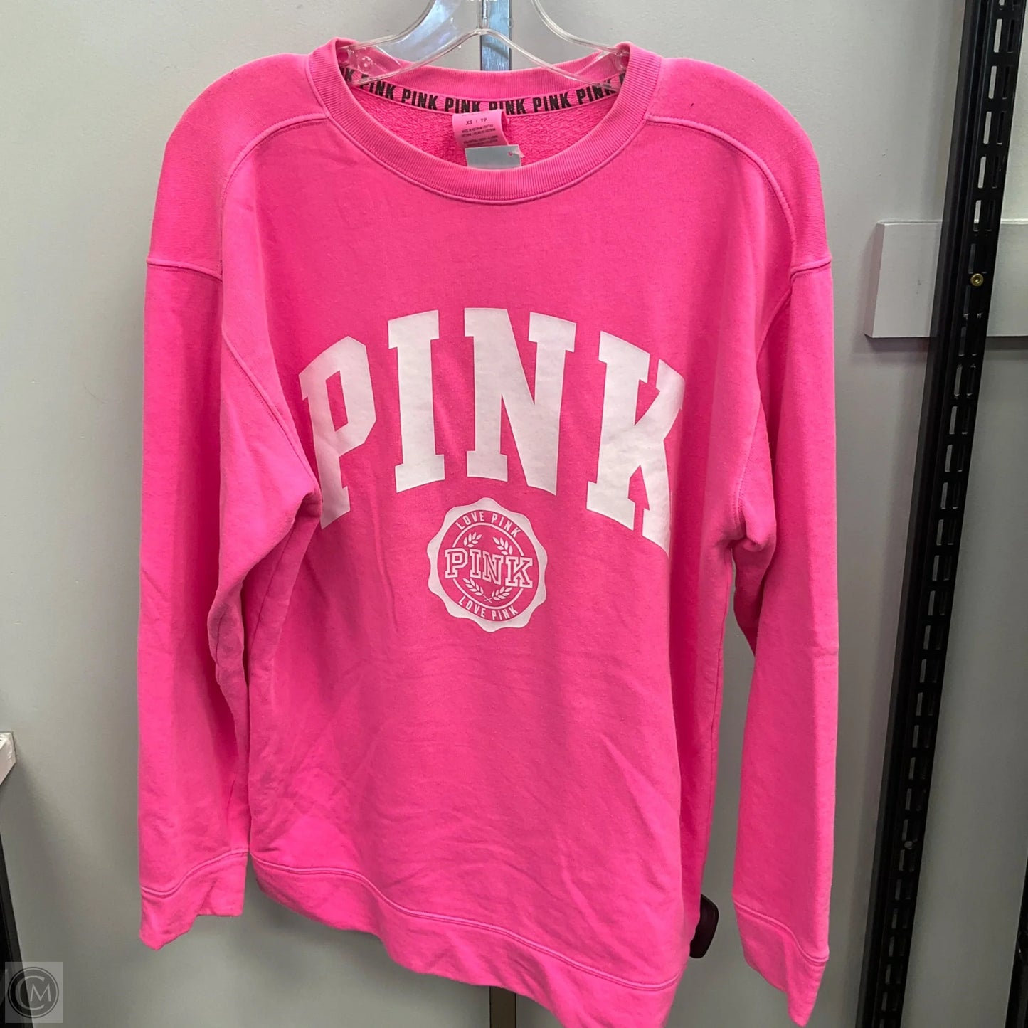 Top Long Sleeve By Pink In Pink, Size: Xs
