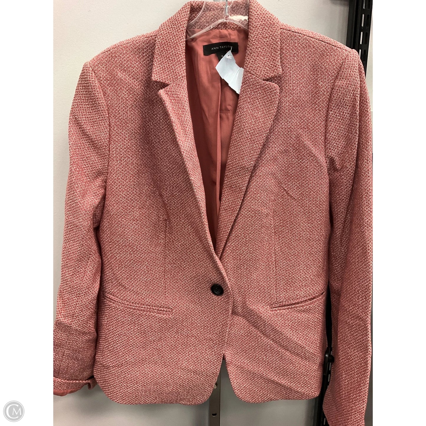 Blazer By Ann Taylor In Pink, Size: 12