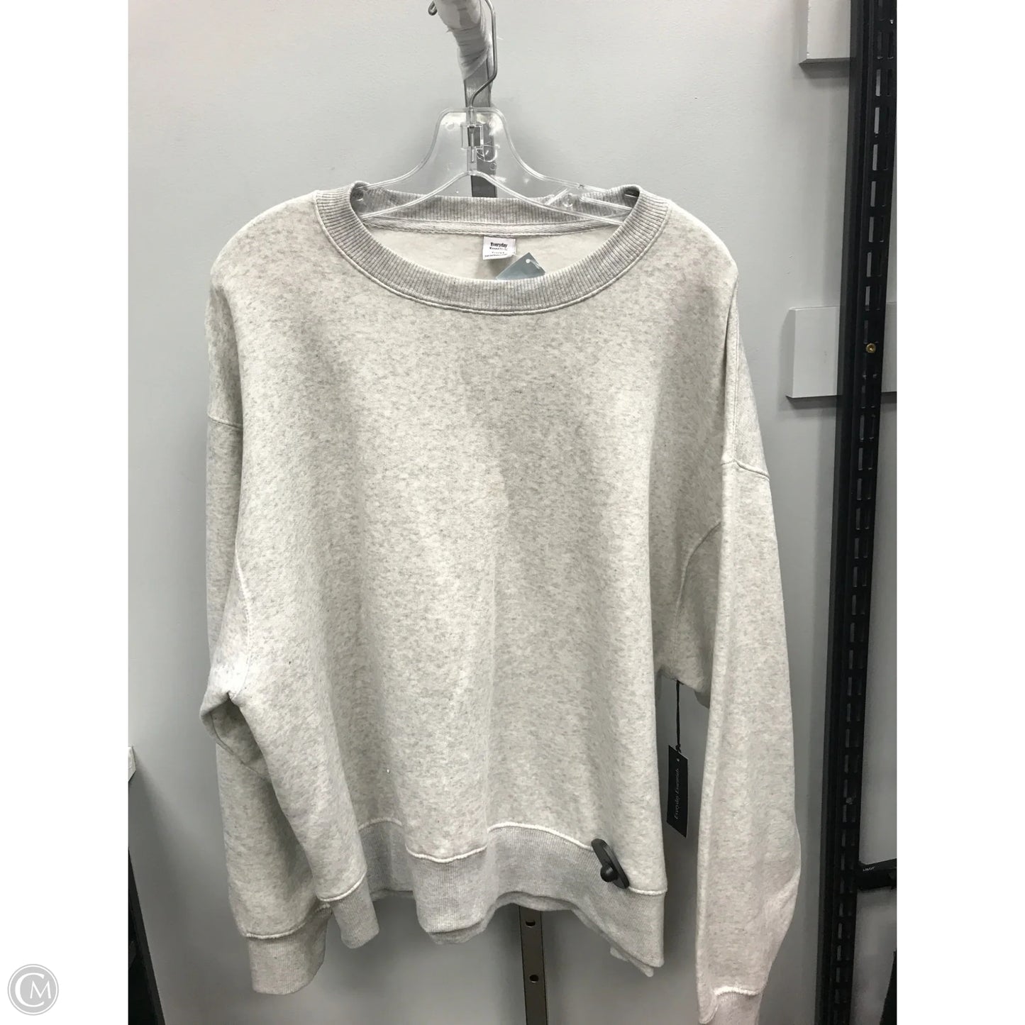 Sweatshirt Crewneck By Clothes Mentor In Grey, Size: Xl