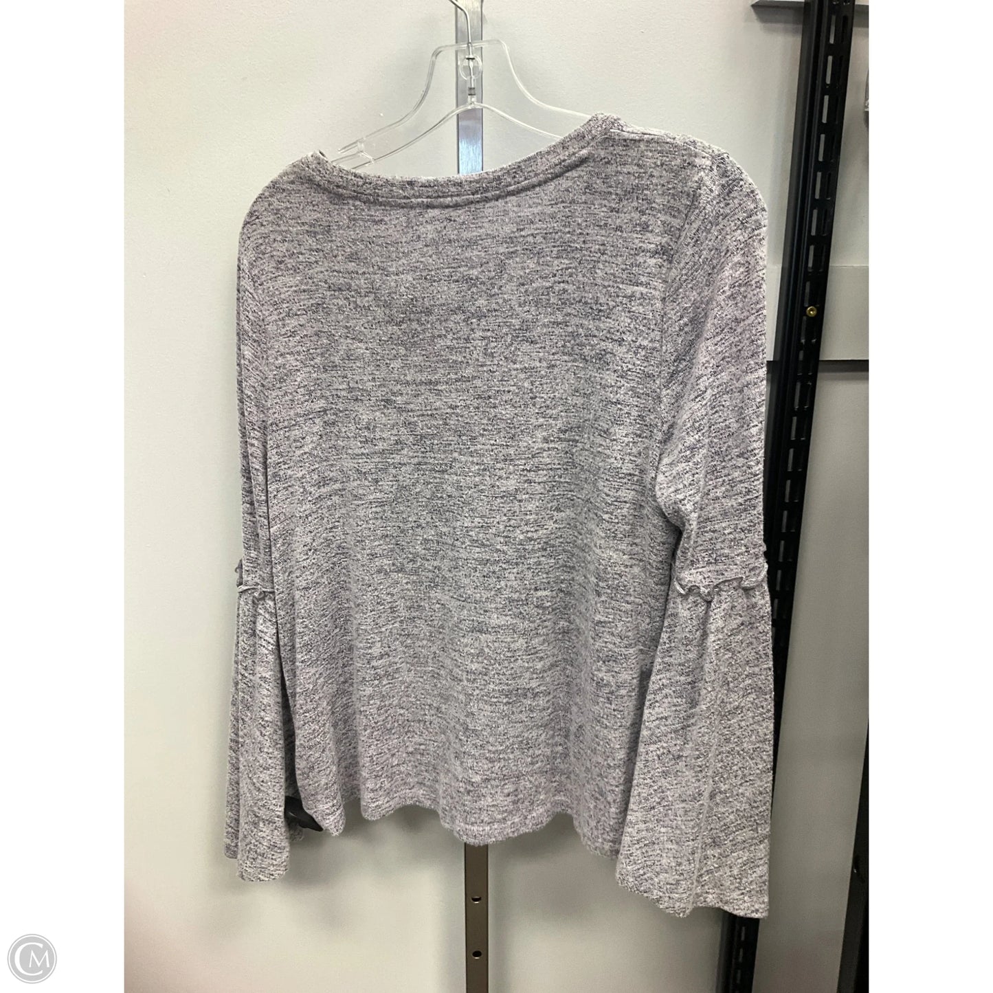 Top Long Sleeve By Lc Lauren Conrad In Silver, Size: M
