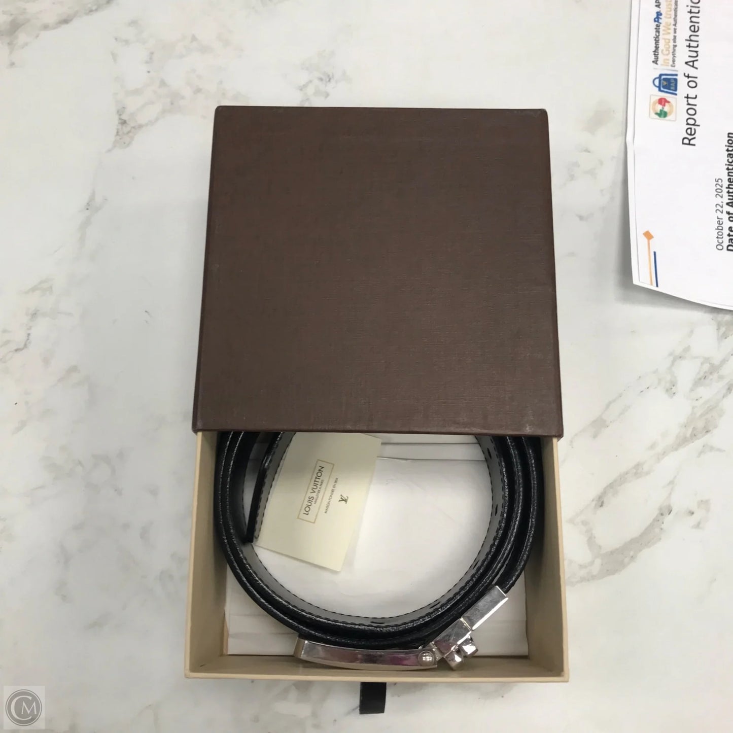 Belt Luxury Designer By Louis Vuitton, Size: Small