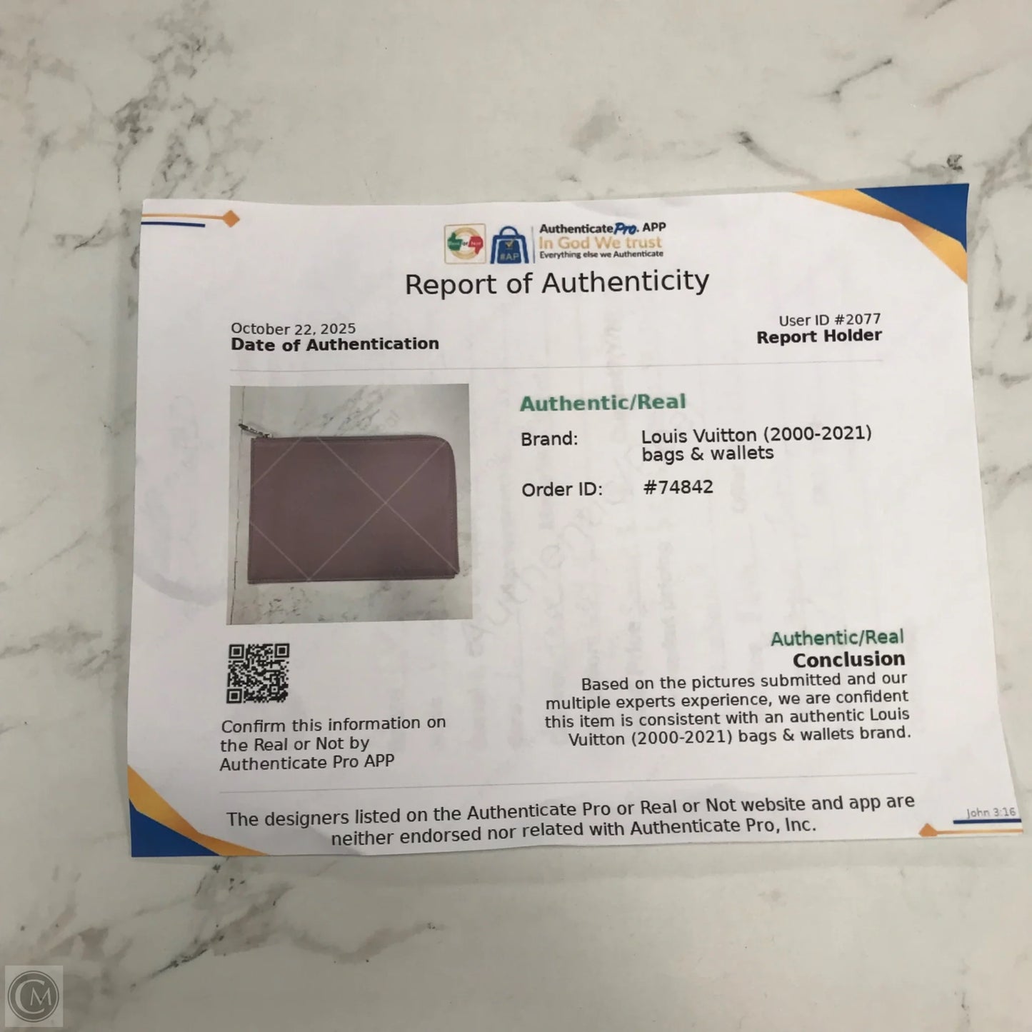 Clutch Luxury Designer By Louis Vuitton, Size: Large