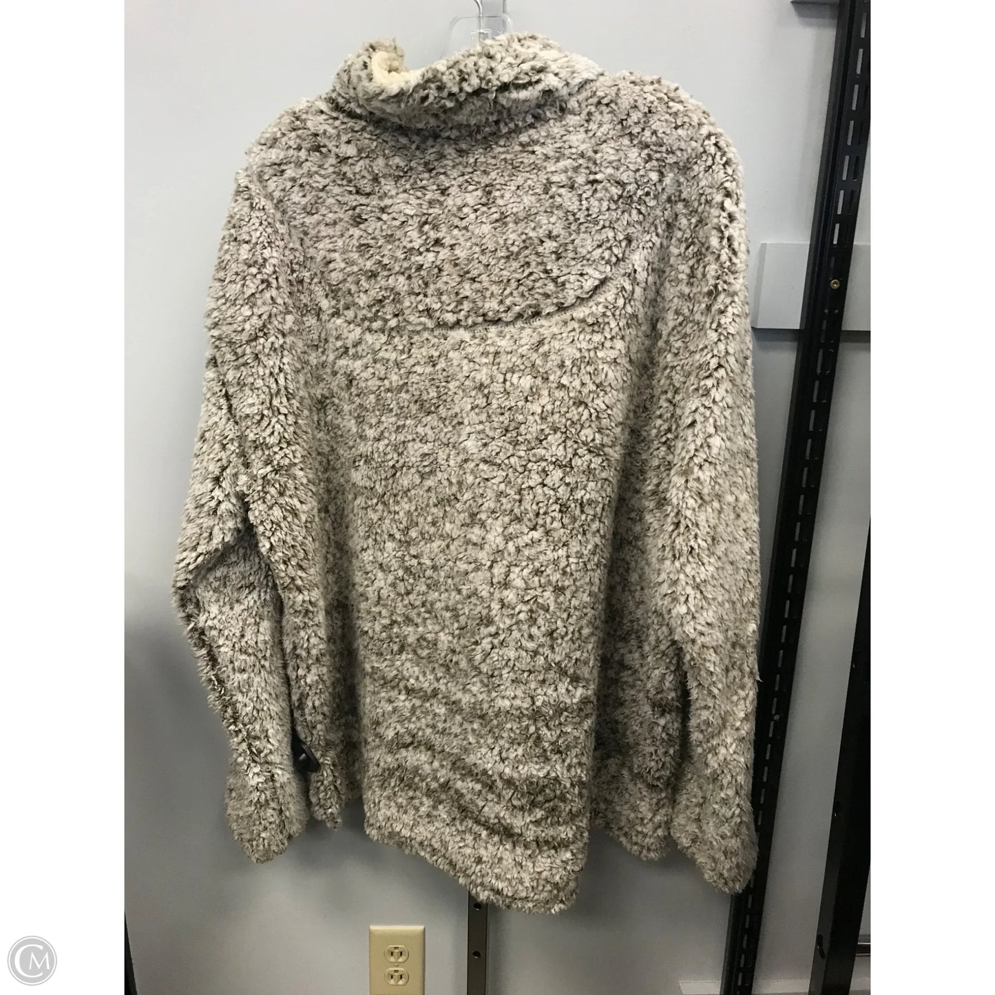 Jacket Fleece By Clothes Mentor In Tan, Size: 3x