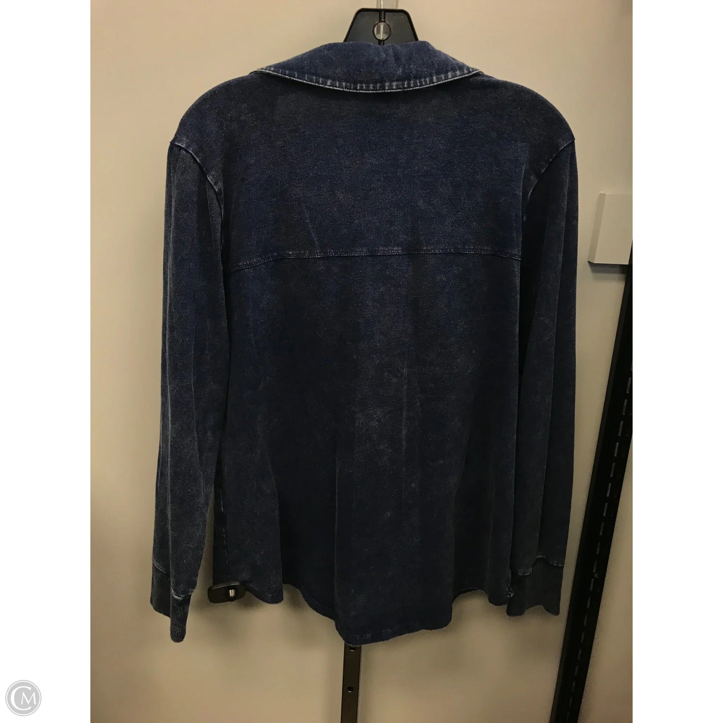 Top Long Sleeve By Soft Surroundings In Blue Denim, Size: M