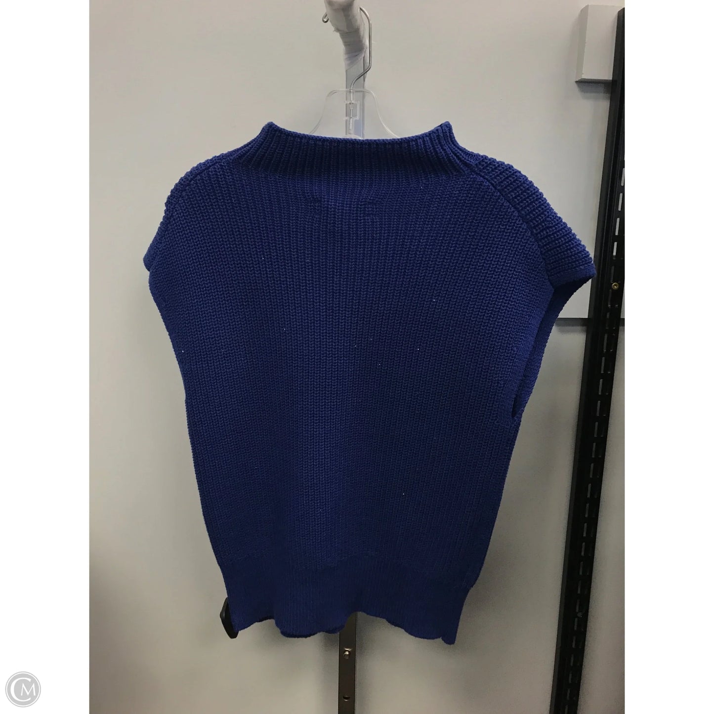 Vest Sweater By Loft In Blue, Size: M