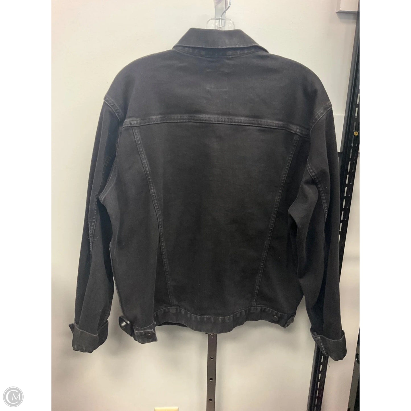 Jacket Denim By Gap In Black, Size: L