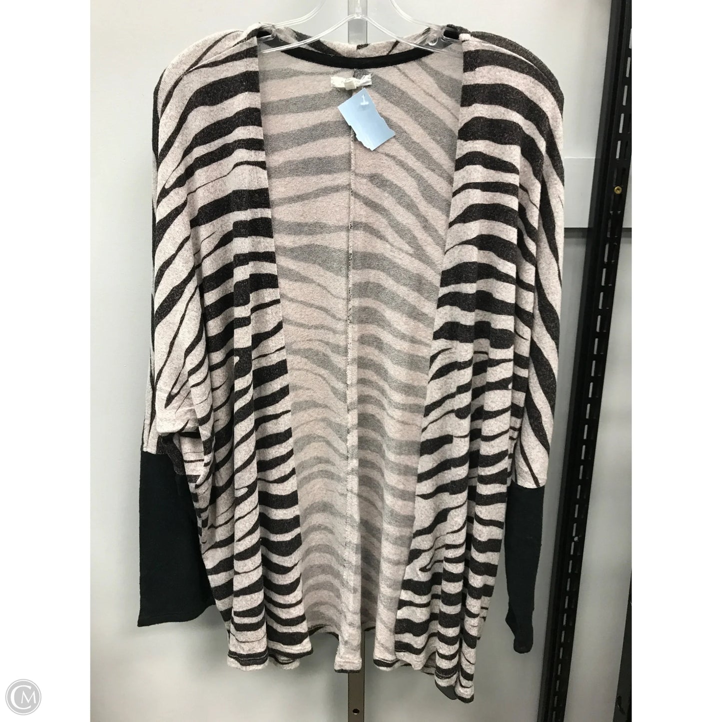 Sweater Cardigan By Maurices In Striped Pattern, Size: Xl