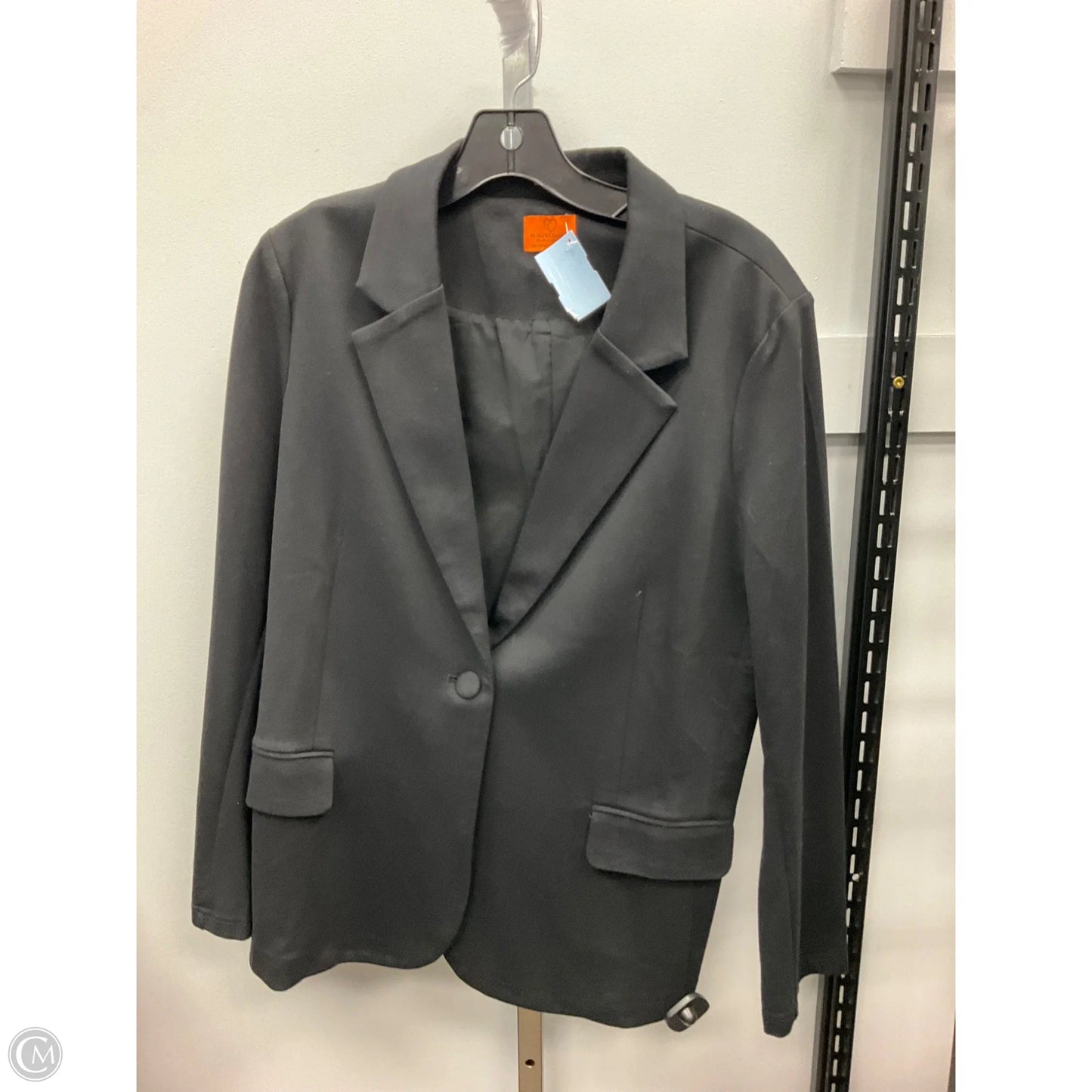 Blazer By Clothes Mentor In Black, Size: 14