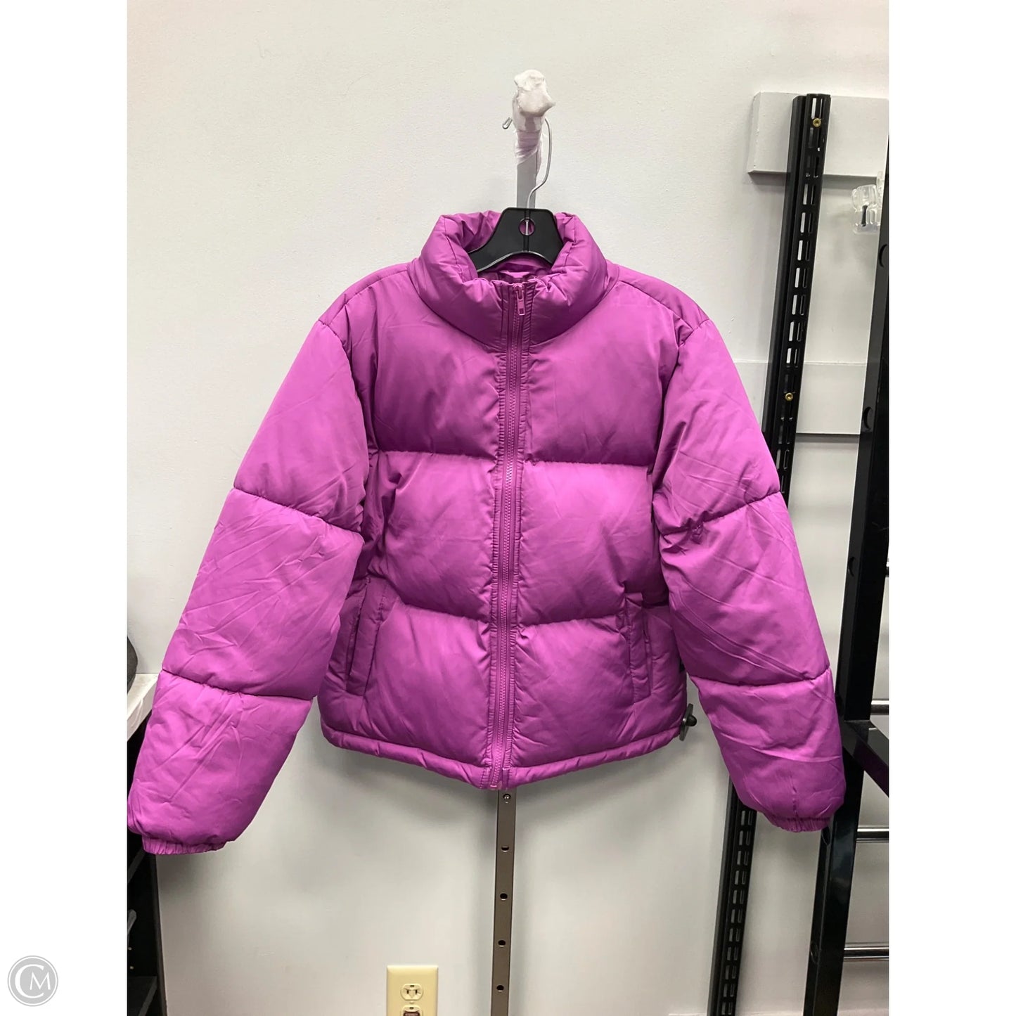 Coat Puffer & Quilted By Forever 21 In Purple, Size: S