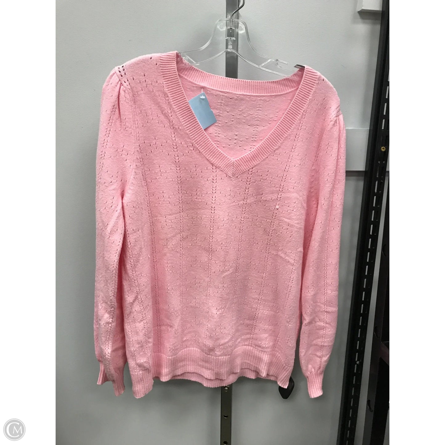 Sweater By Clothes Mentor In Pink, Size: L