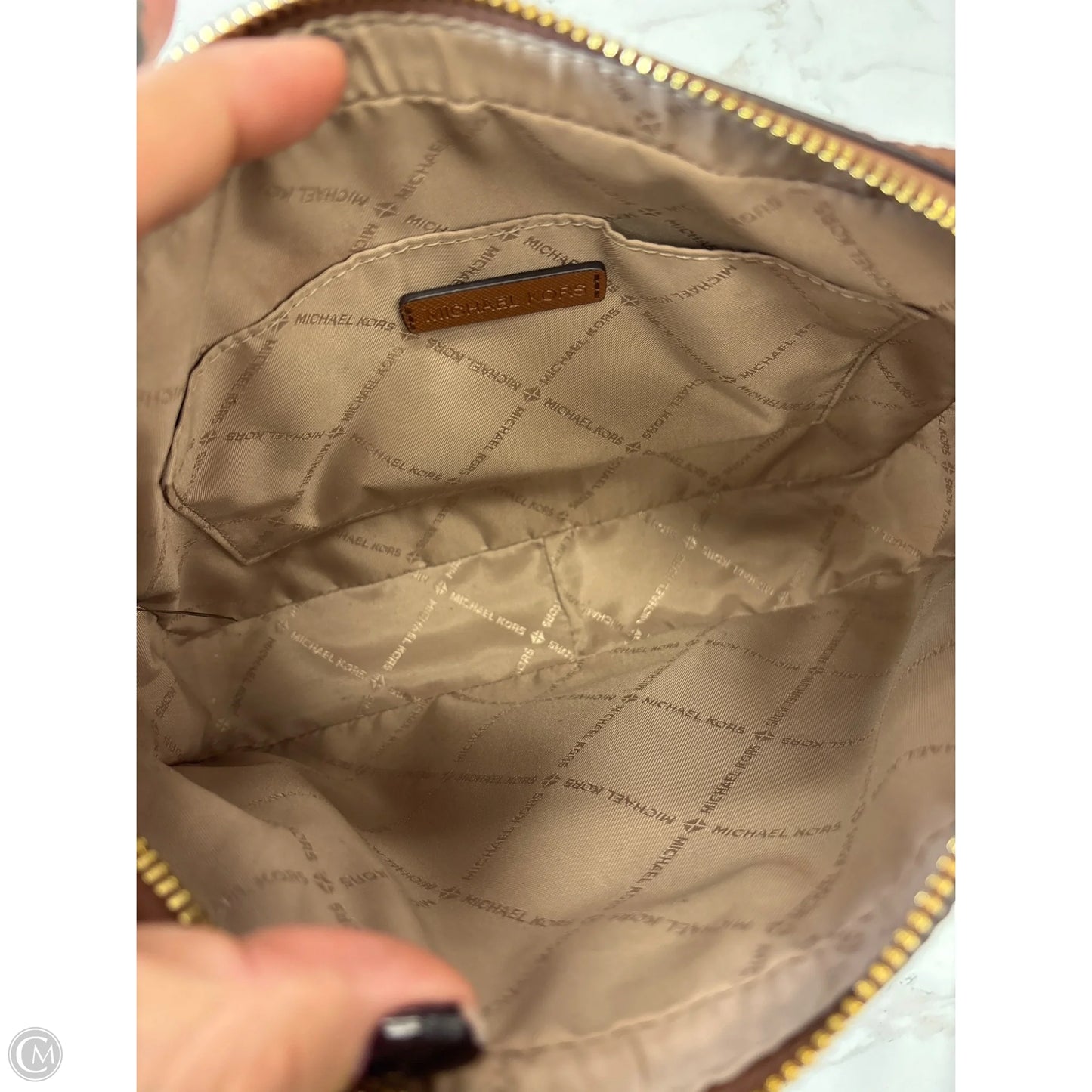 Crossbody Designer By Michael Kors, Size: Medium