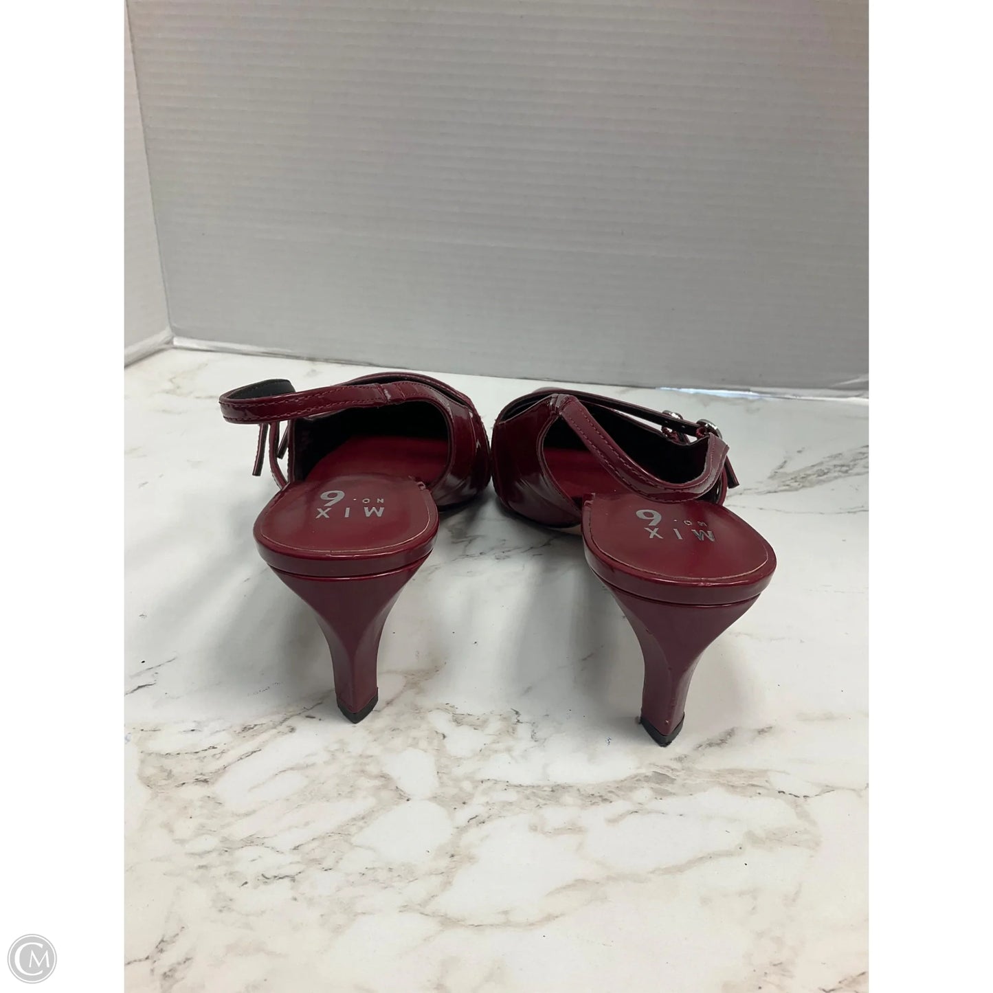 Shoes Heels Kitten By Mix No 6 In Red, Size: 10