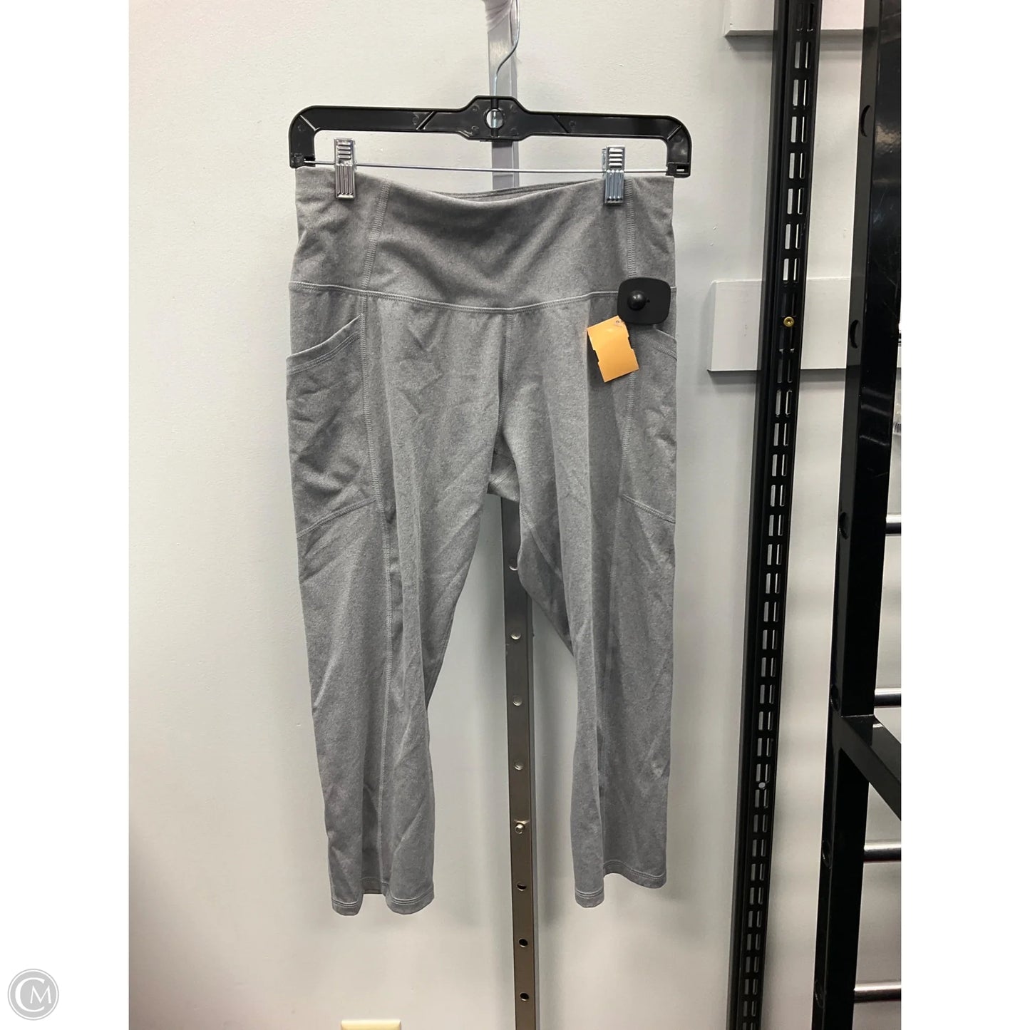 Athletic Capri Leggings By All In Motion In Grey, Size: M