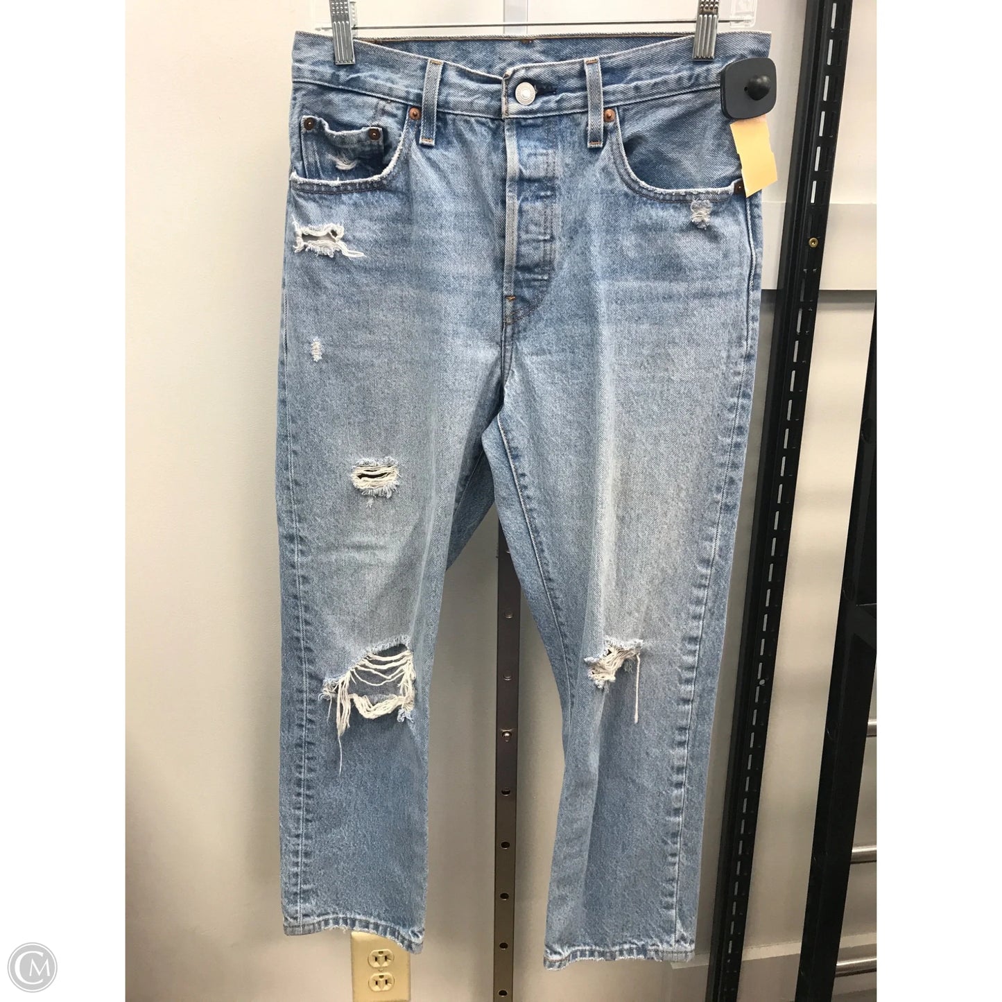 Jeans Boyfriend By Levis In Blue, Size: S