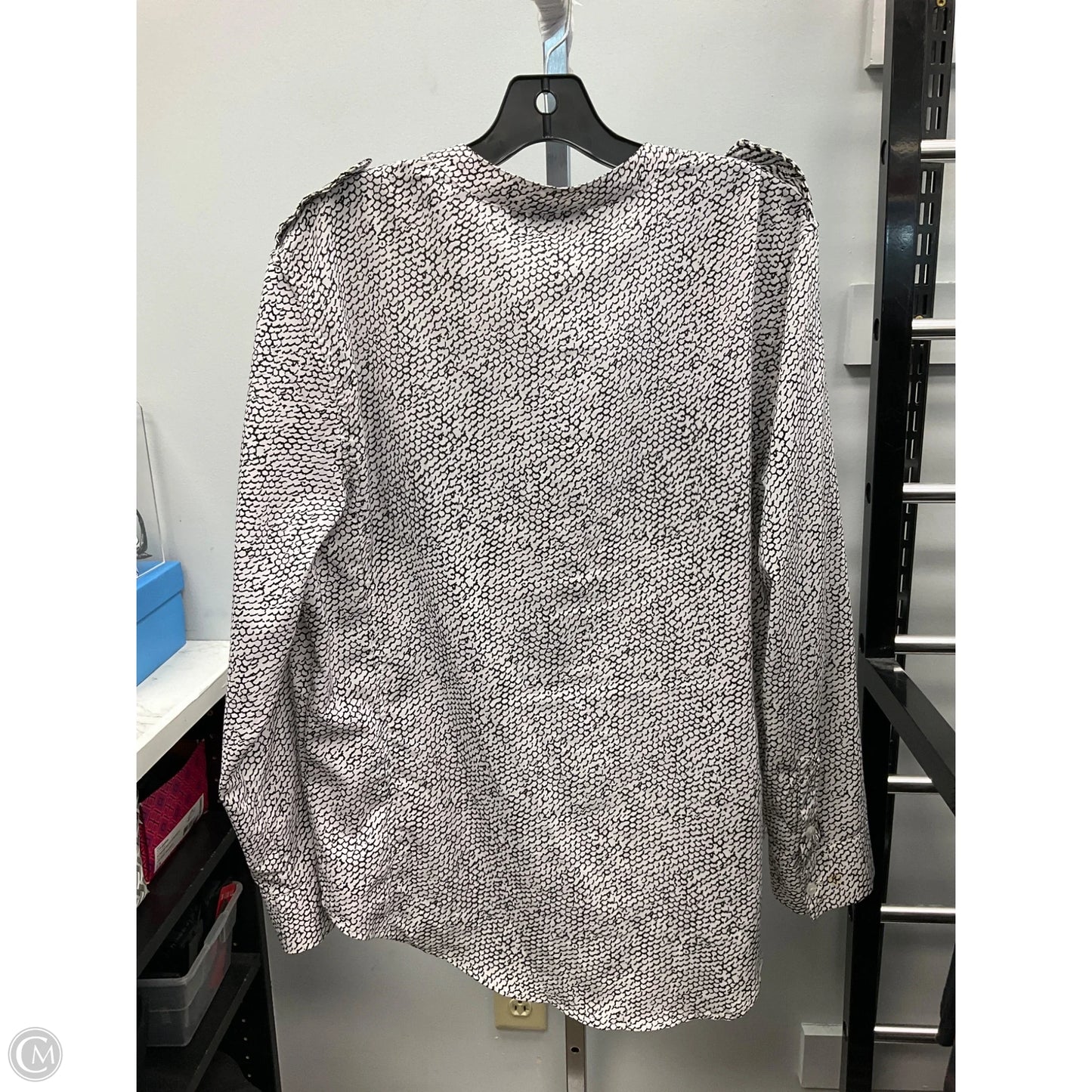 Top Long Sleeve By Apt 9 In Black & White, Size: Xl