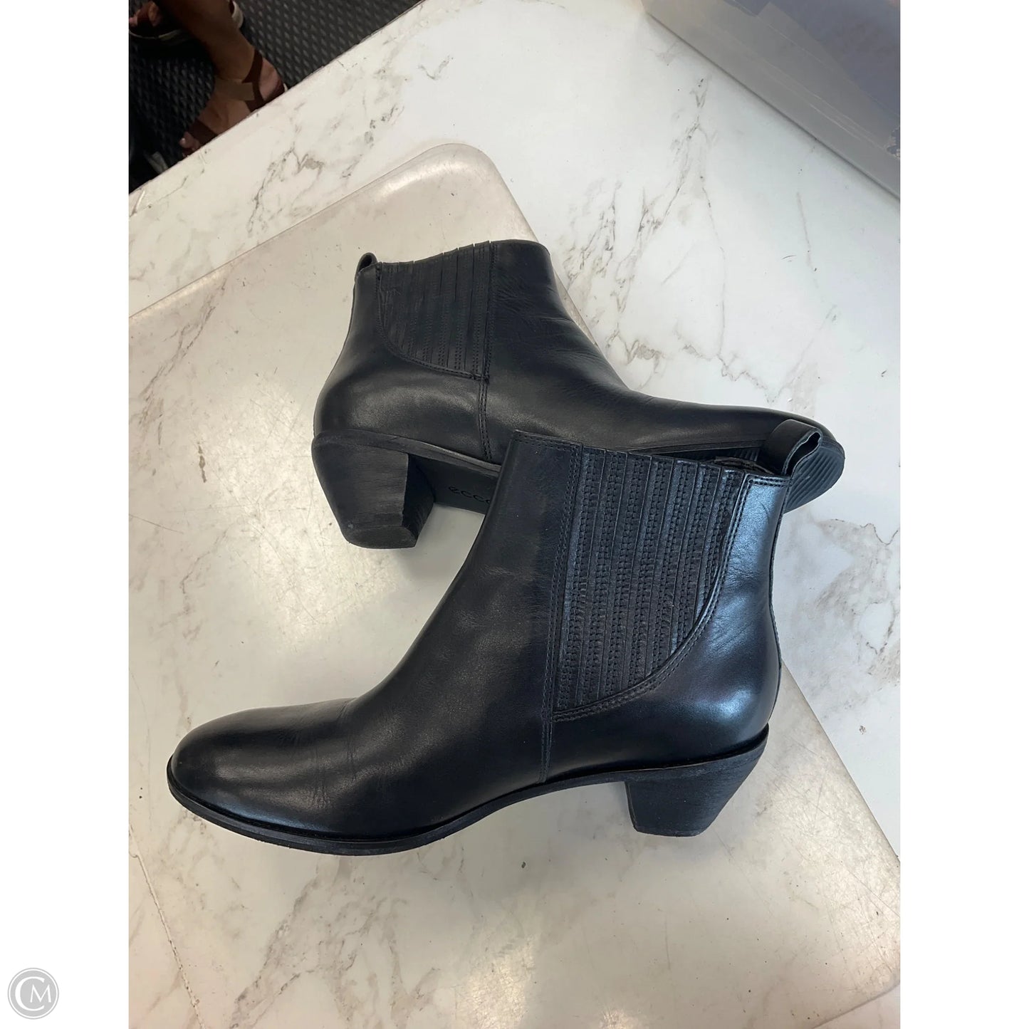 Boots Ankle Flats By Ecco In Black, Size: 7.5