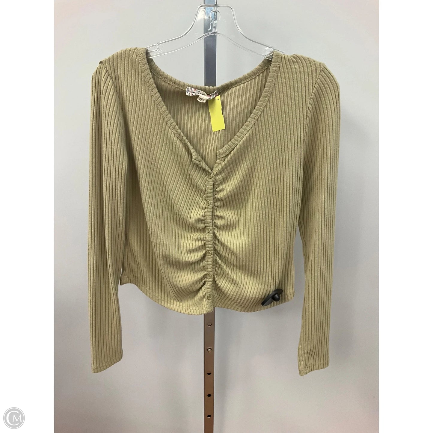 Top Long Sleeve By Pink Republic In Green, Size: L