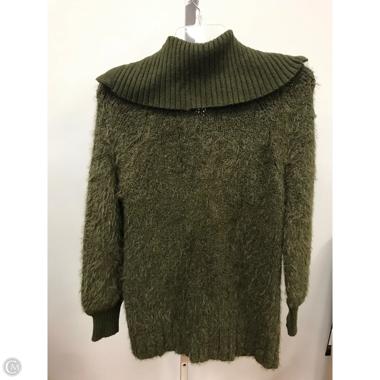 Jacket Faux Fur & Sherpa By Anthropologie In Green, Size: S