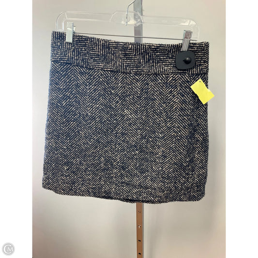 Skirt Mini & Short By Banana Republic In Blue & Cream, Size: 8