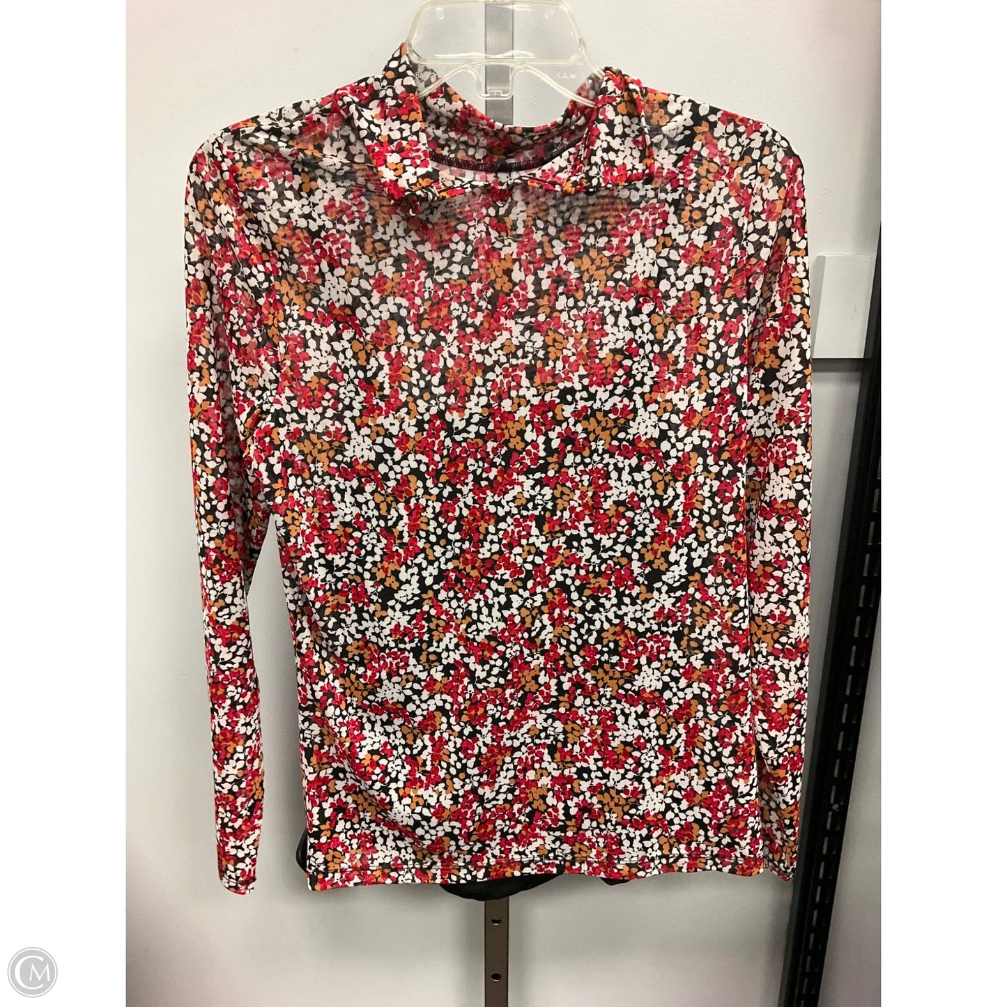 Top Long Sleeve By Tahari In Floral Print, Size: M