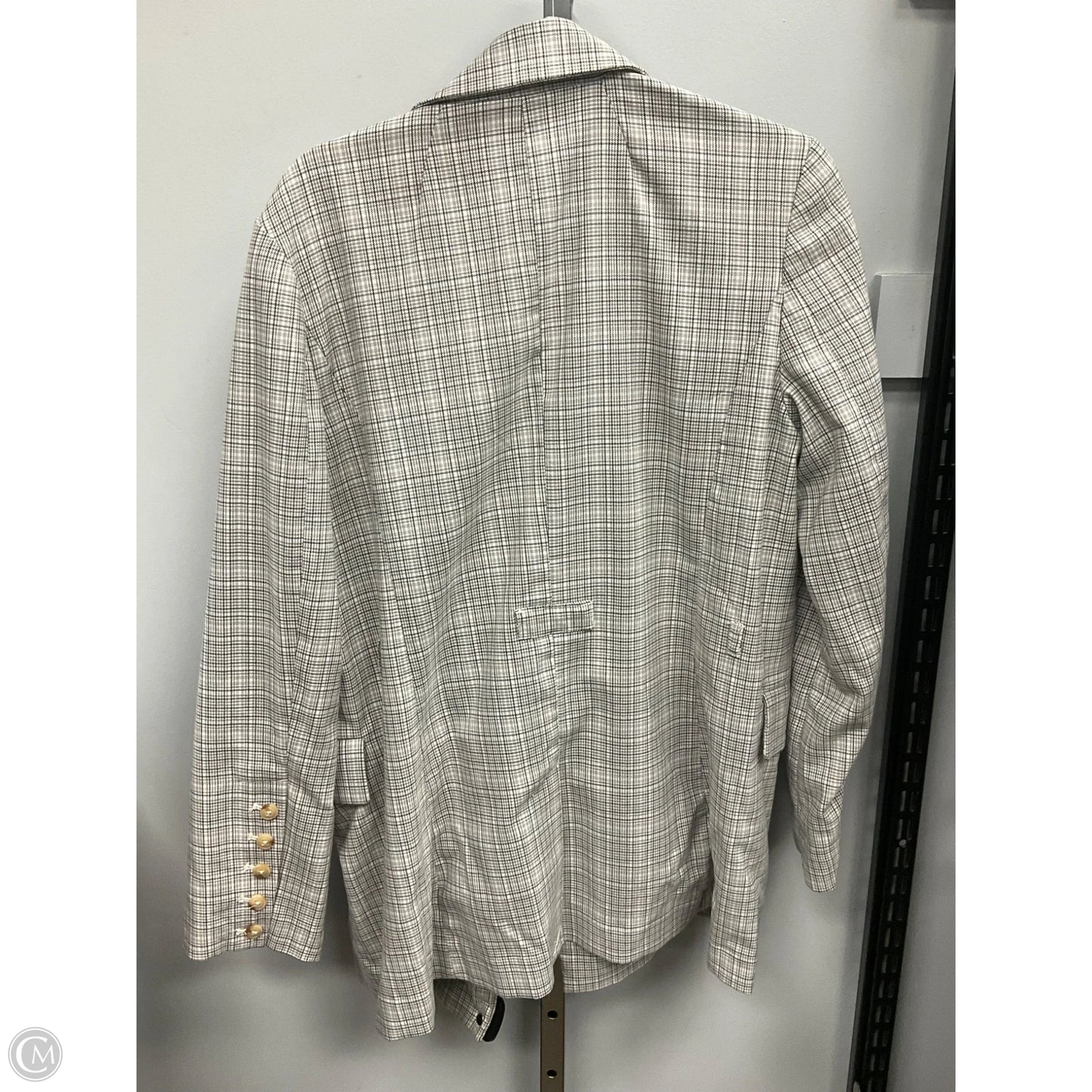 Blazer By Free People In Plaid Pattern, Size: M
