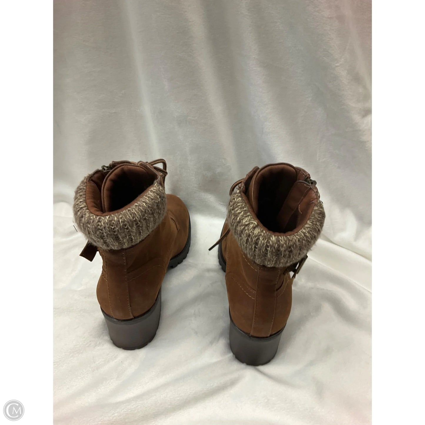 Boots Ankle Heels By Mia In Brown, Size: 8.5