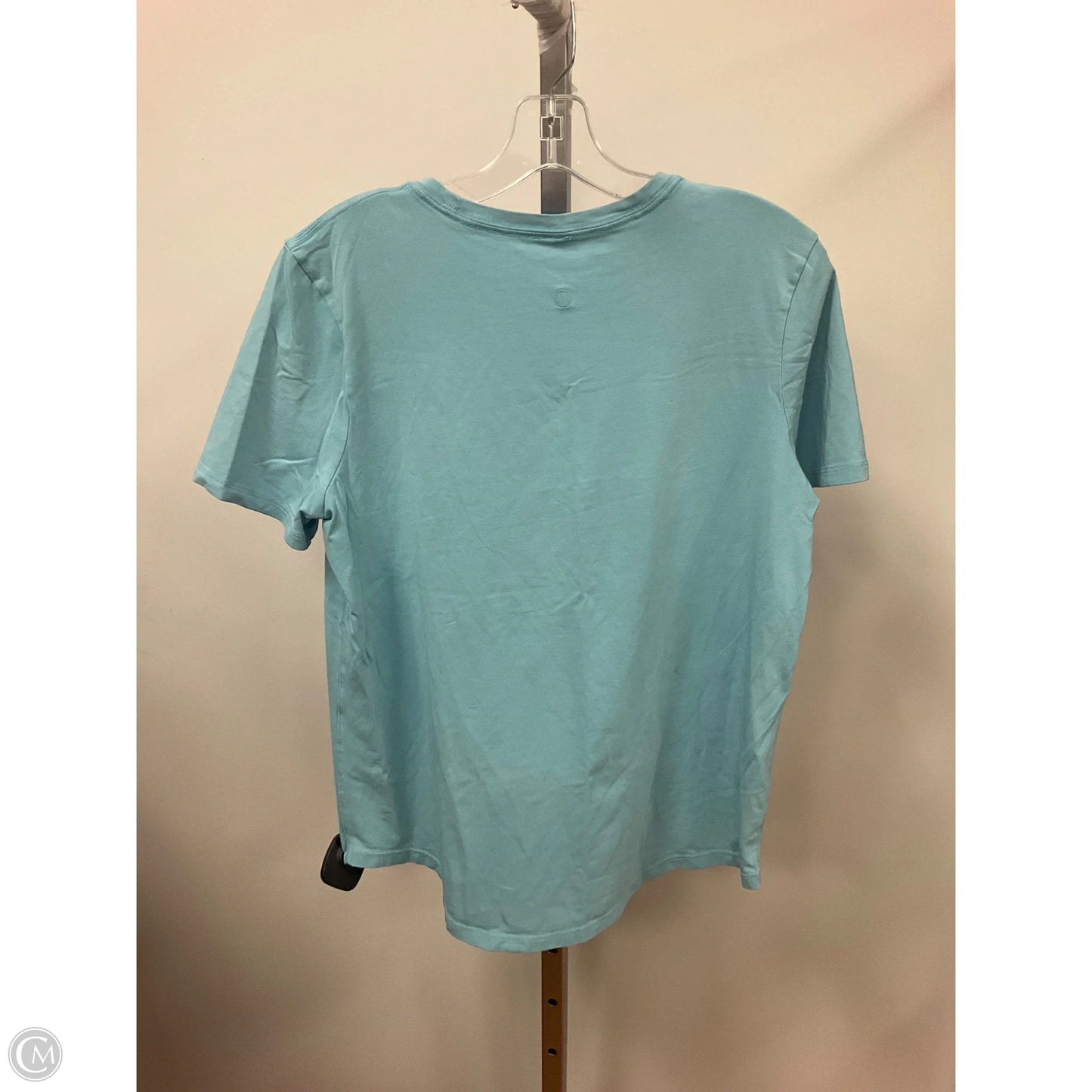 Athletic Top Short Sleeve By Lululemon In Blue, Size: 10