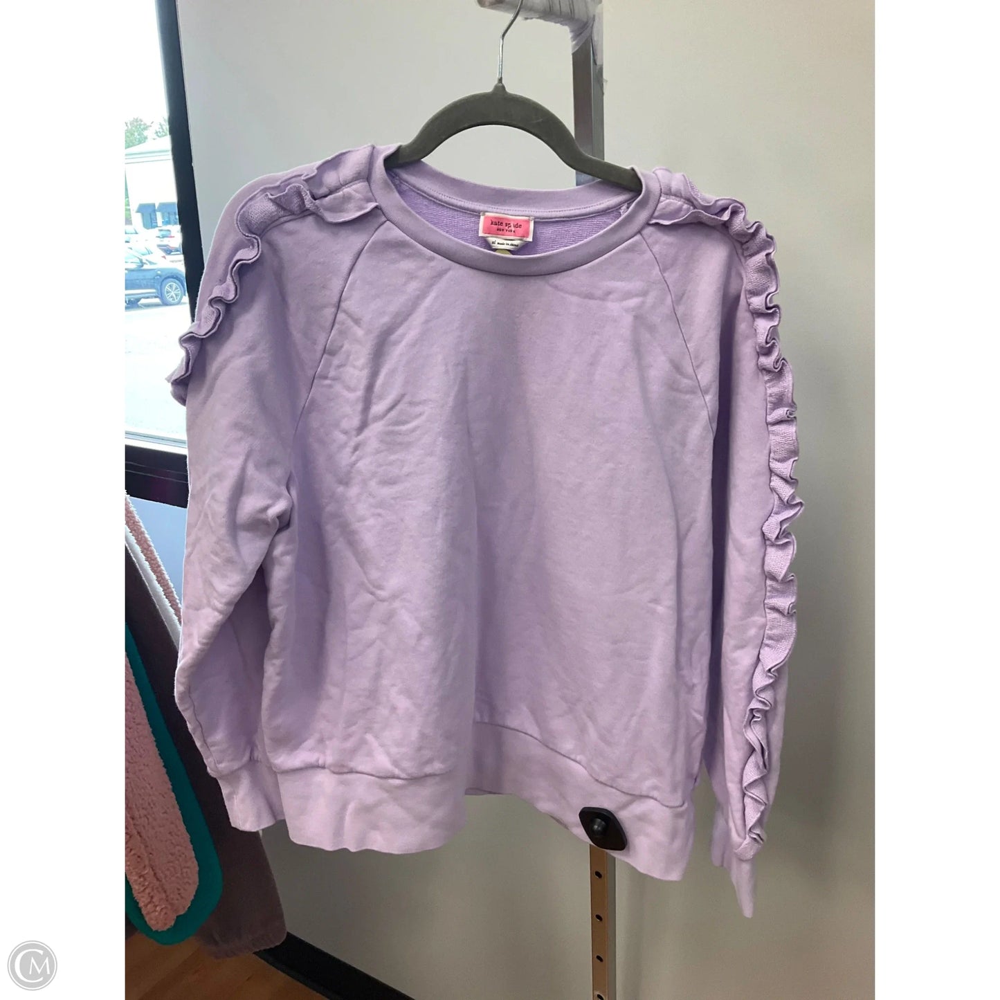 Top Long Sleeve Designer By Kate Spade In Purple, Size: Xl
