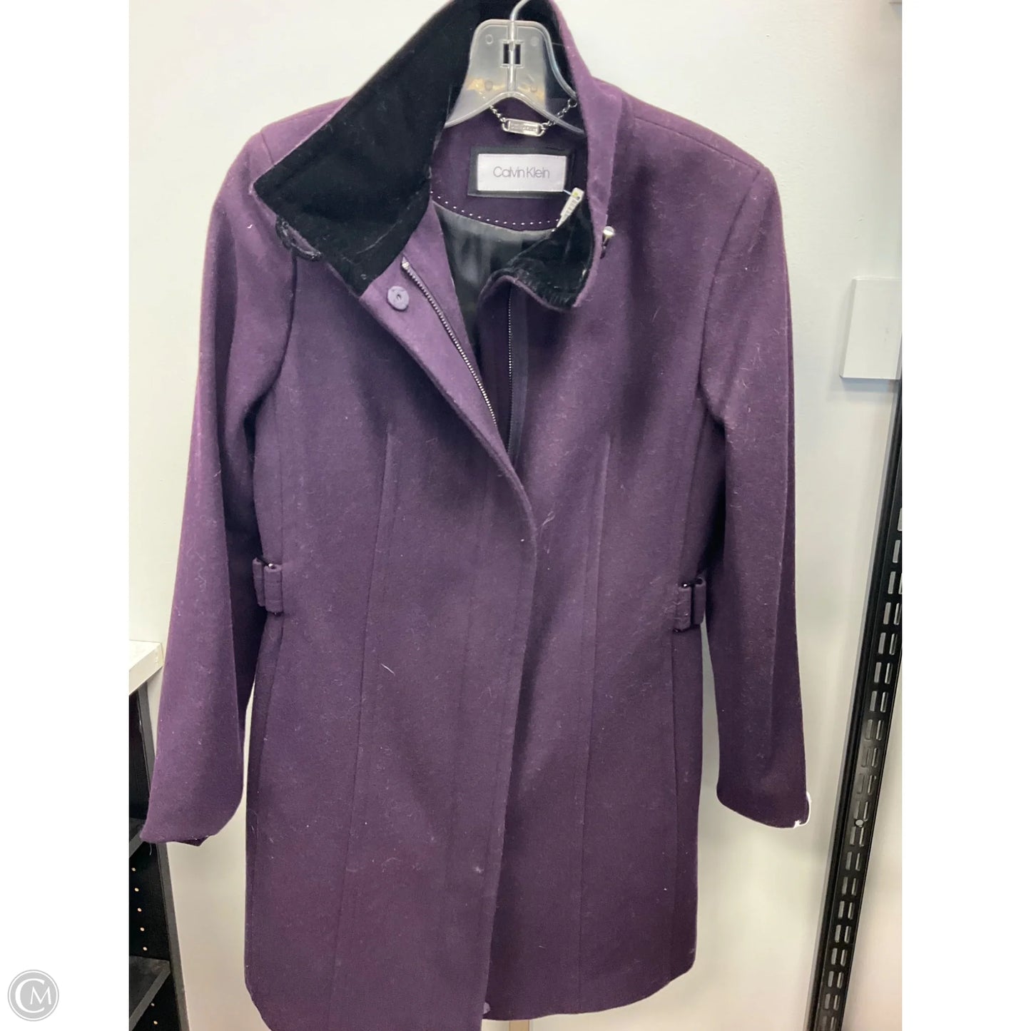 Coat Other By Calvin Klein In Purple, Size: Xs