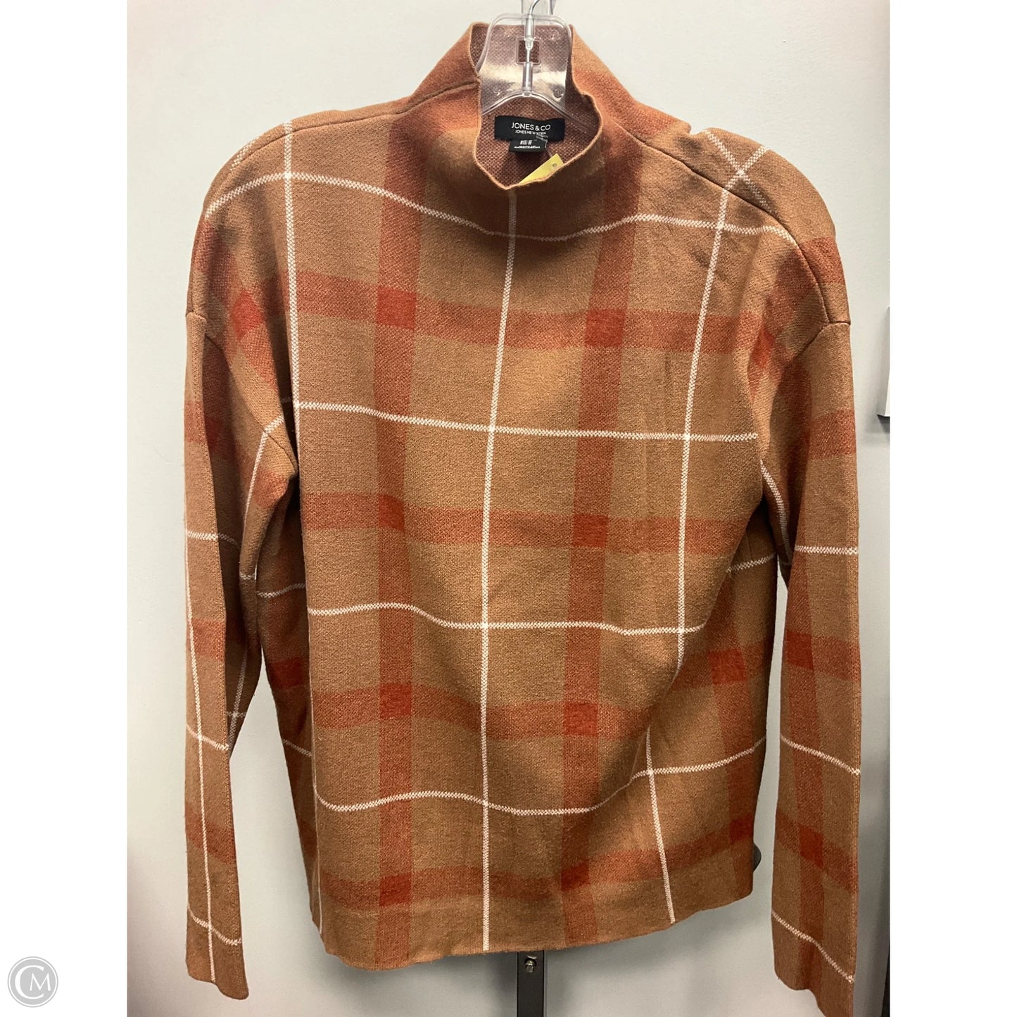 Sweater By Jones And Co In Plaid Pattern, Size: M