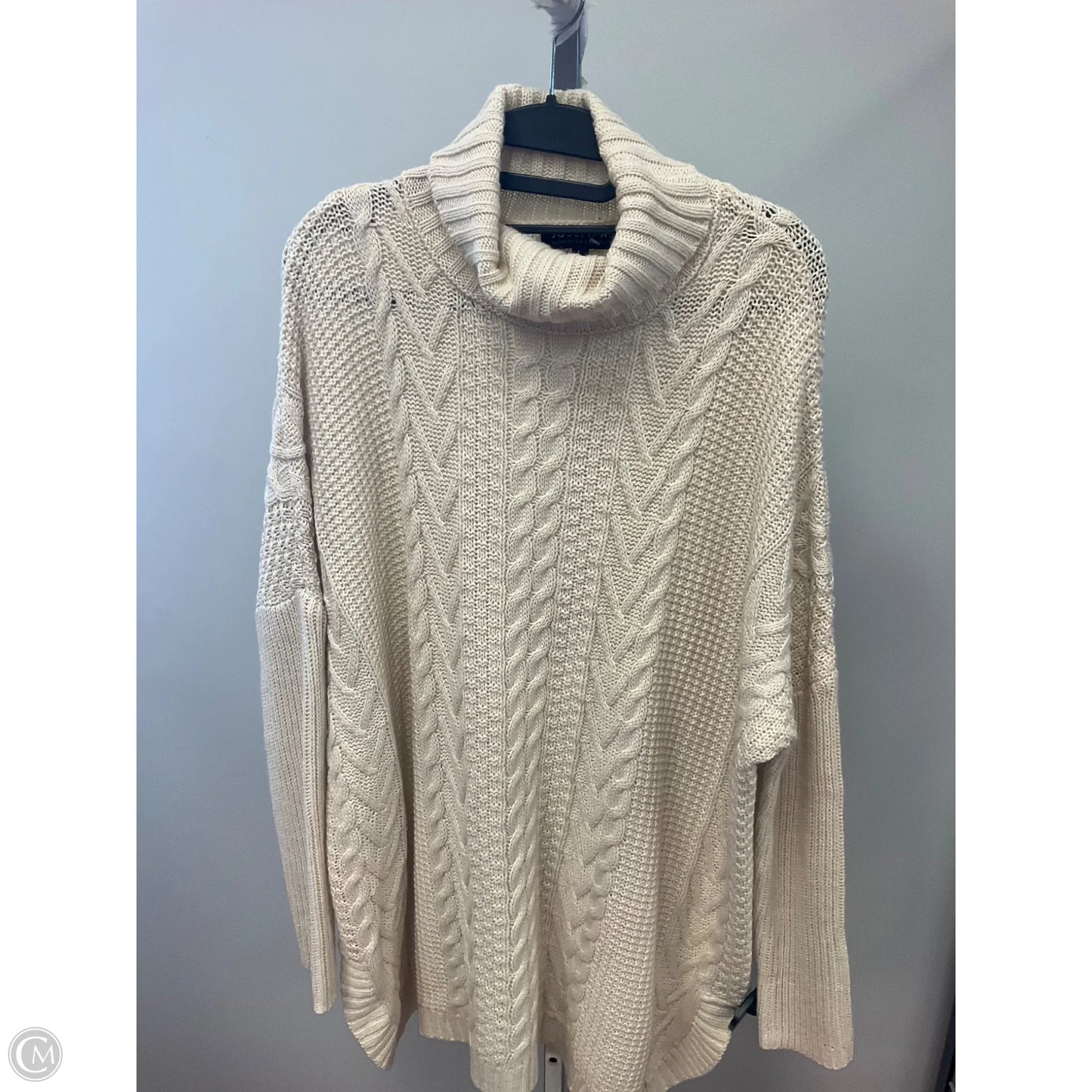 Sweater By Joseph A. In Cream, Size: L