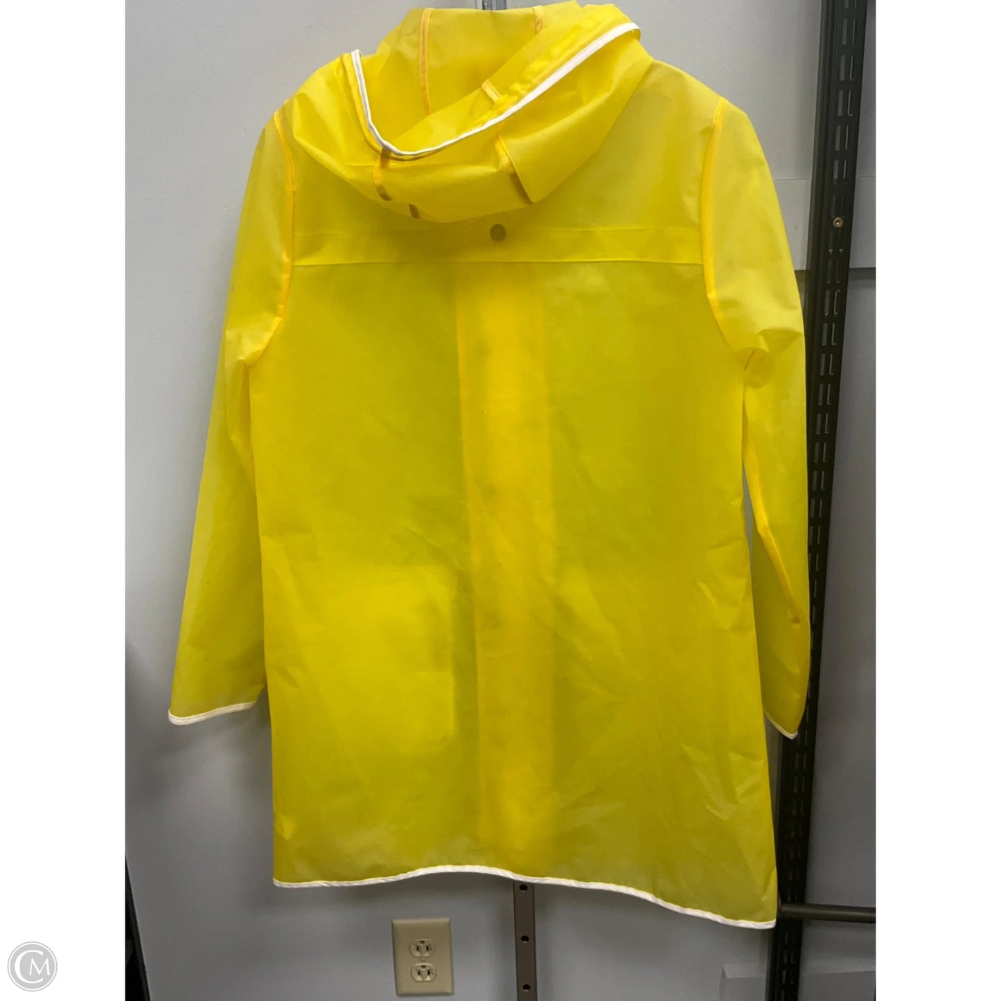 Coat Raincoat By Hunter In Yellow, Size: M