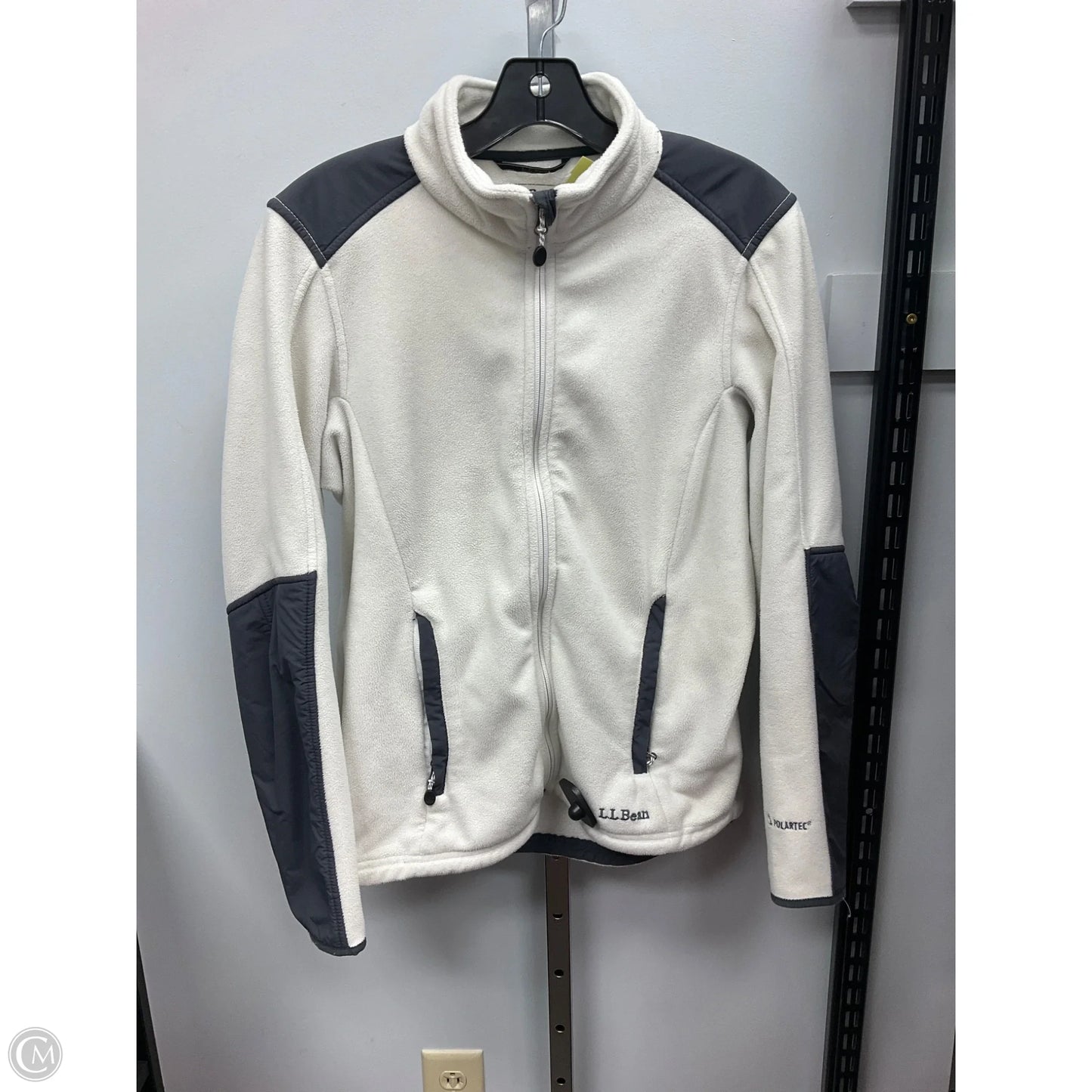 Jacket Fleece By L.l. Bean In Cream, Size: S