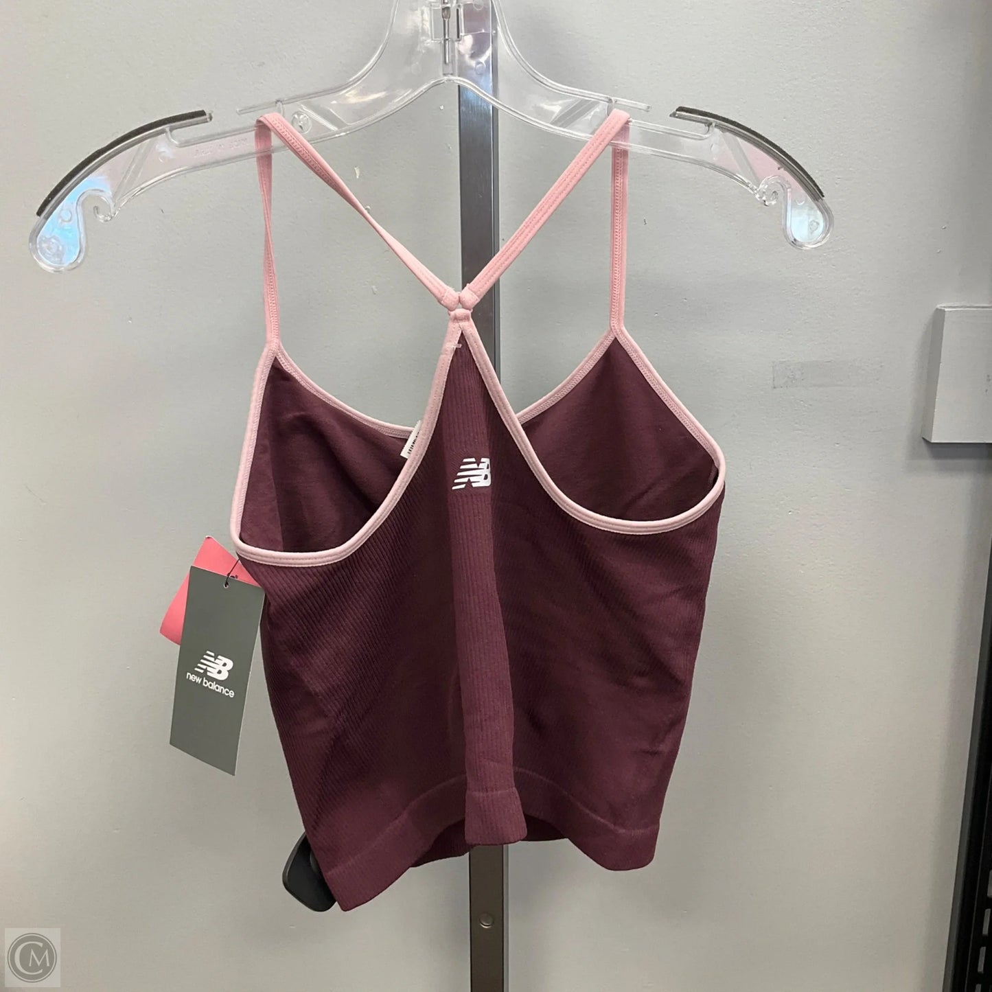 Athletic Tank Top By New Balance In Maroon, Size: L