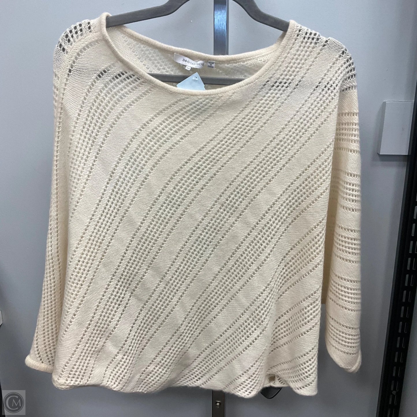 Sweater By 360cashmere In Cream, Size: Xs