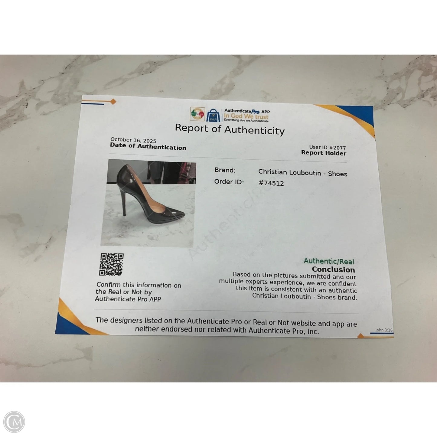 Shoes Luxury Designer By Christian Louboutin In Bronze, Size: 7.5