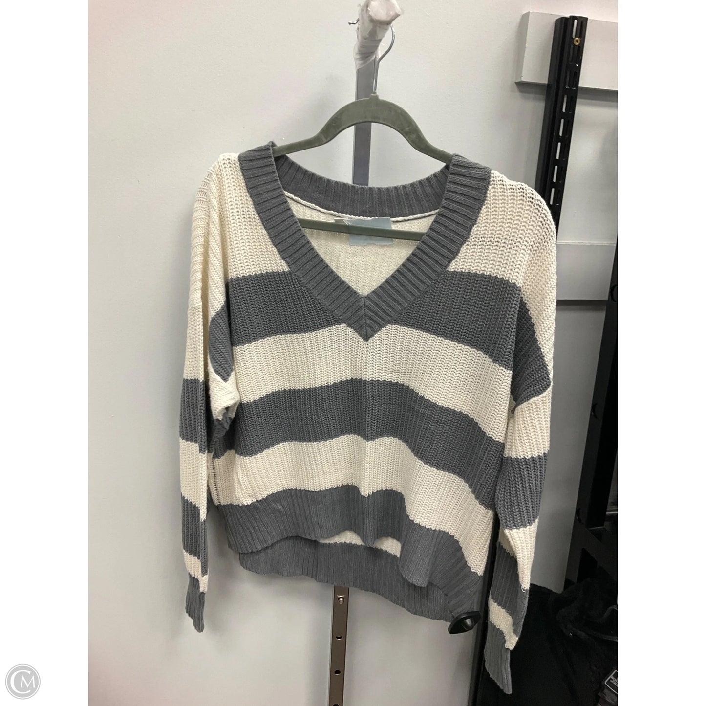 Sweater By American Eagle In Striped Pattern, Size: S