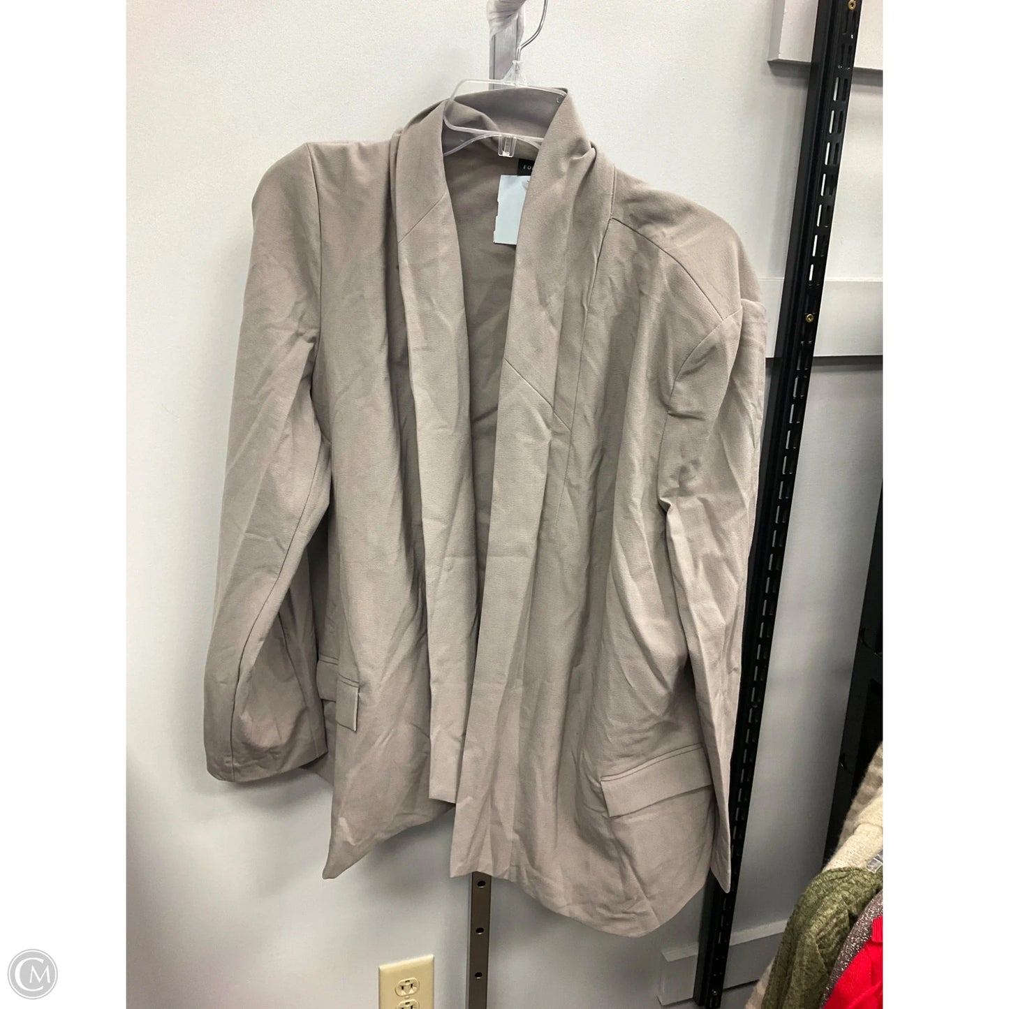 Blazer By Fortune & Ivy In Grey, Size: Xl