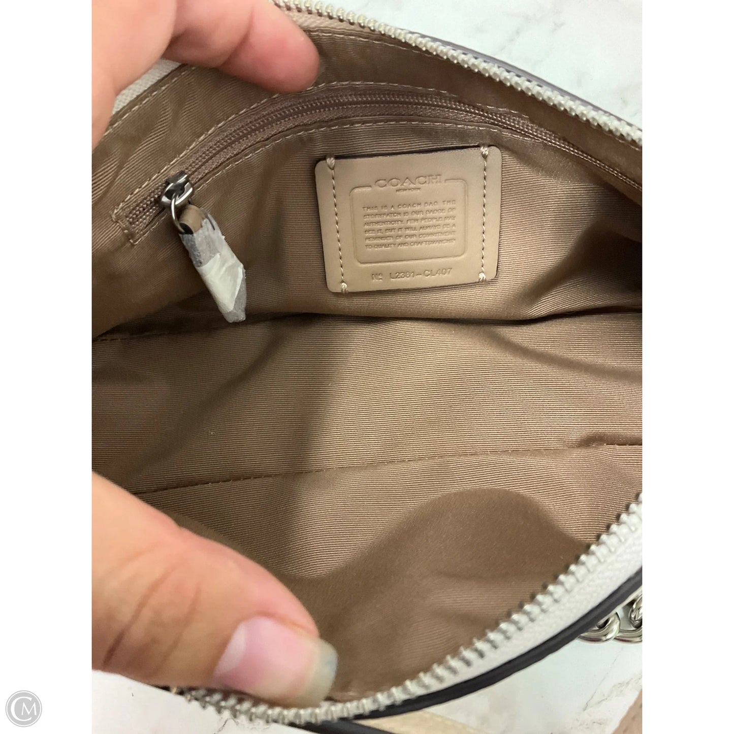 Crossbody Designer By Coach, Size: Medium