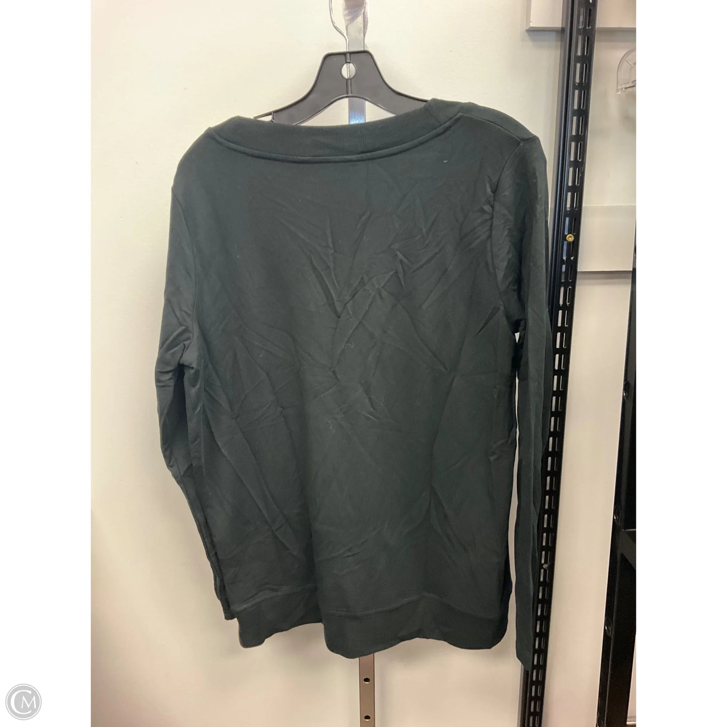 Top Long Sleeve Basic By Banana Republic In Black, Size: M