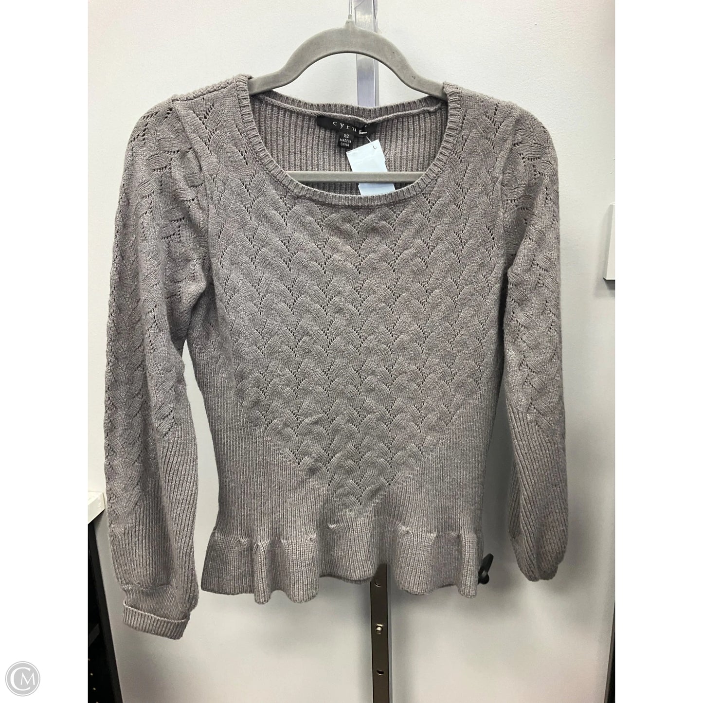 Sweater By Cyrus In Grey, Size: Xs